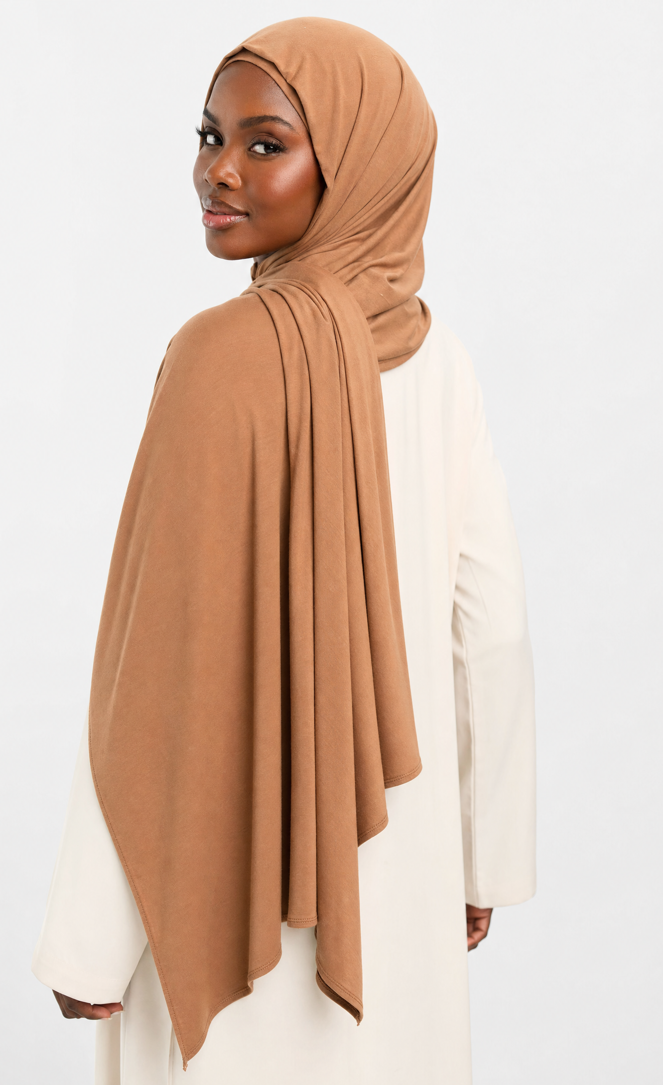 Latte Caramel Premium Jersey Hijab