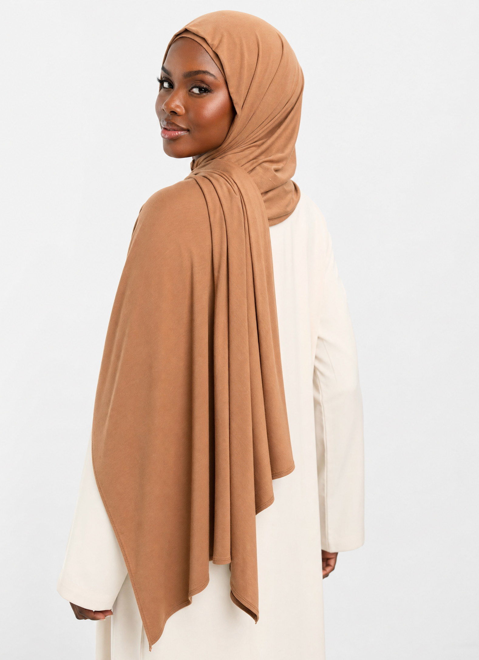 Latte Caramel Premium Jersey Hijab