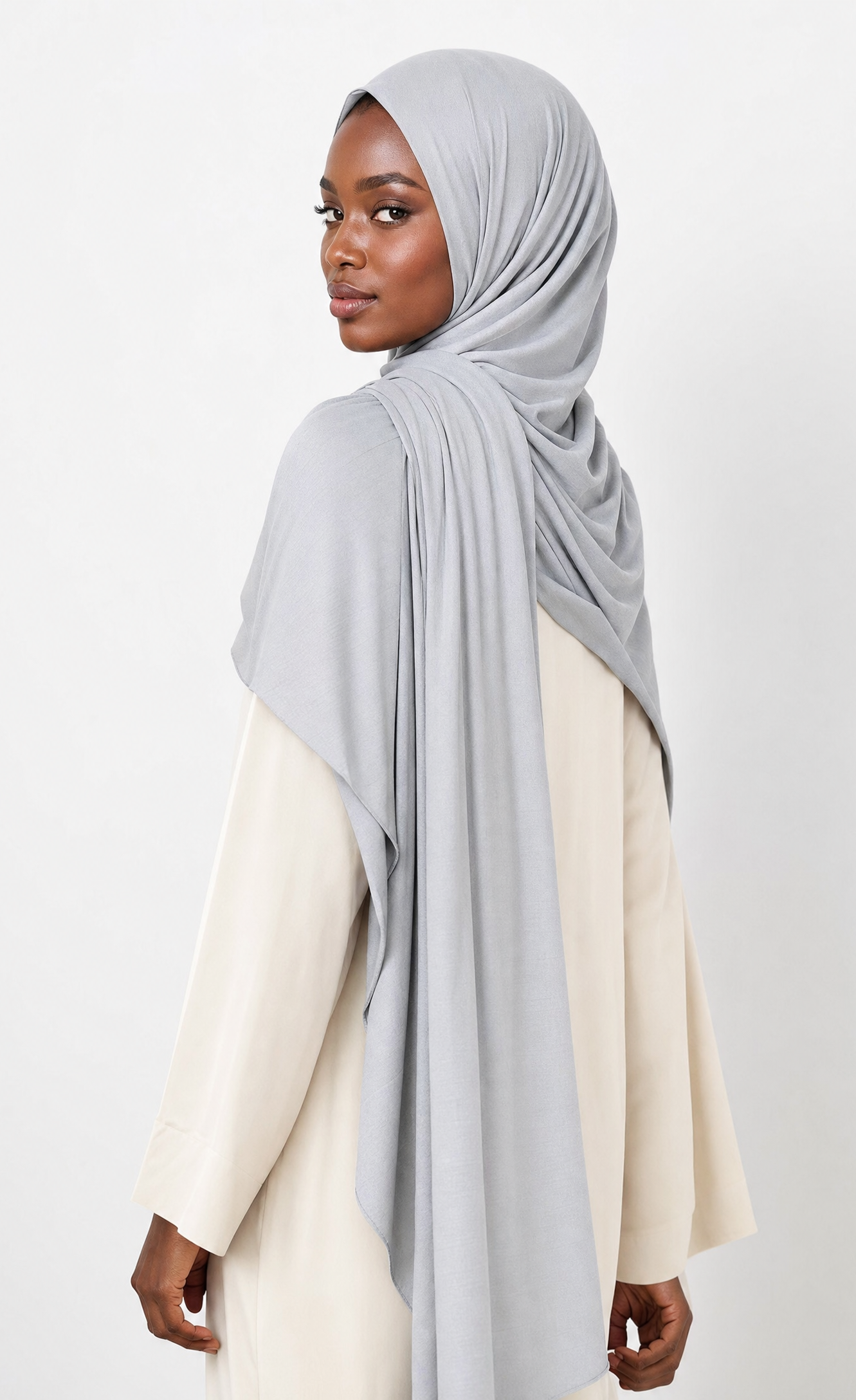 Dove Gray Premium Jersey Hijab