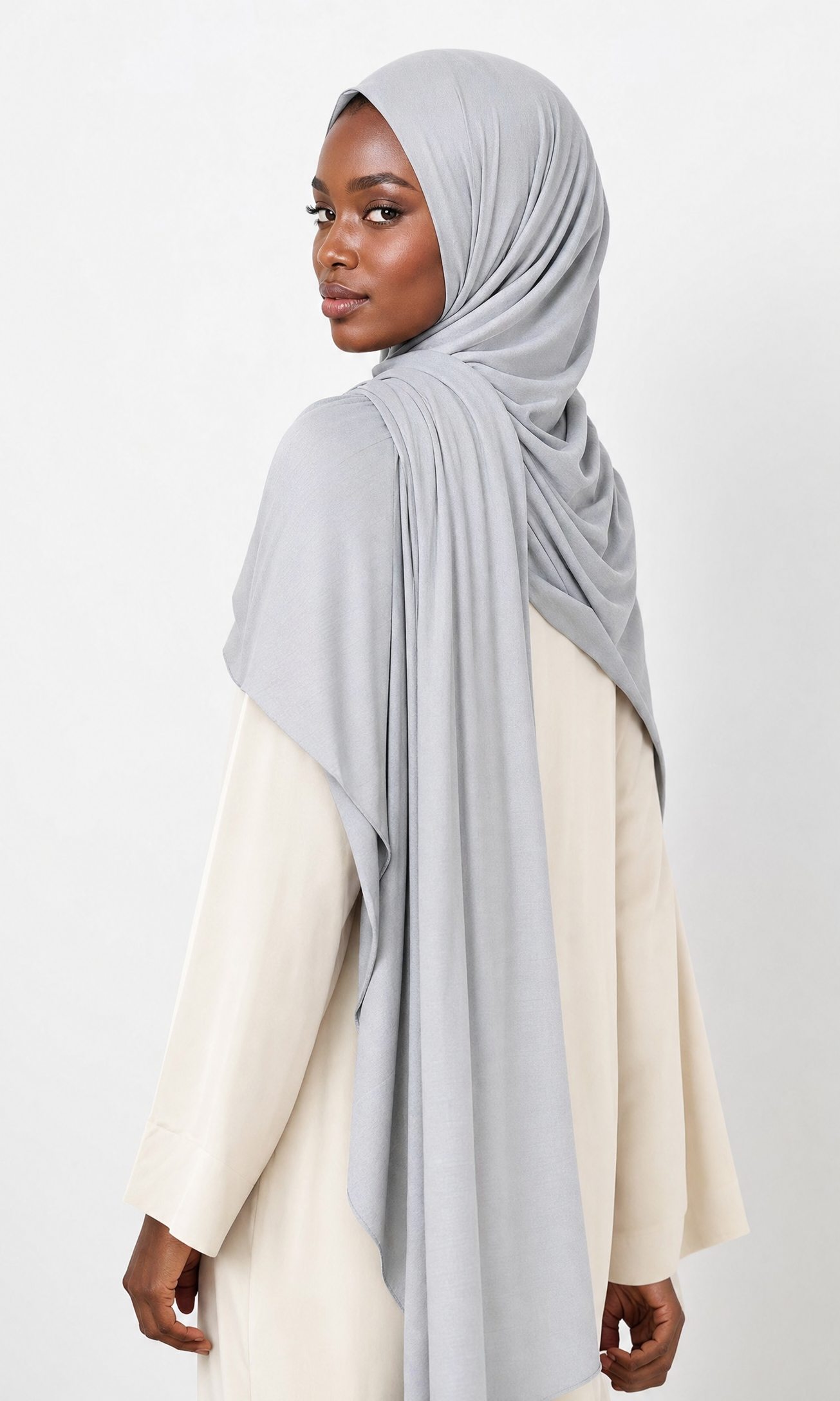 Dove Gray Premium Jersey Hijab