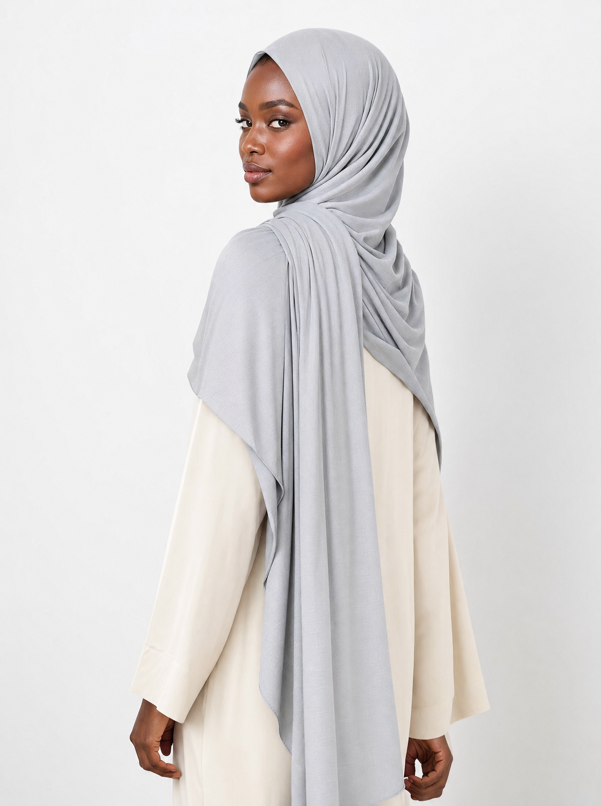 Dove Gray Premium Jersey Hijab