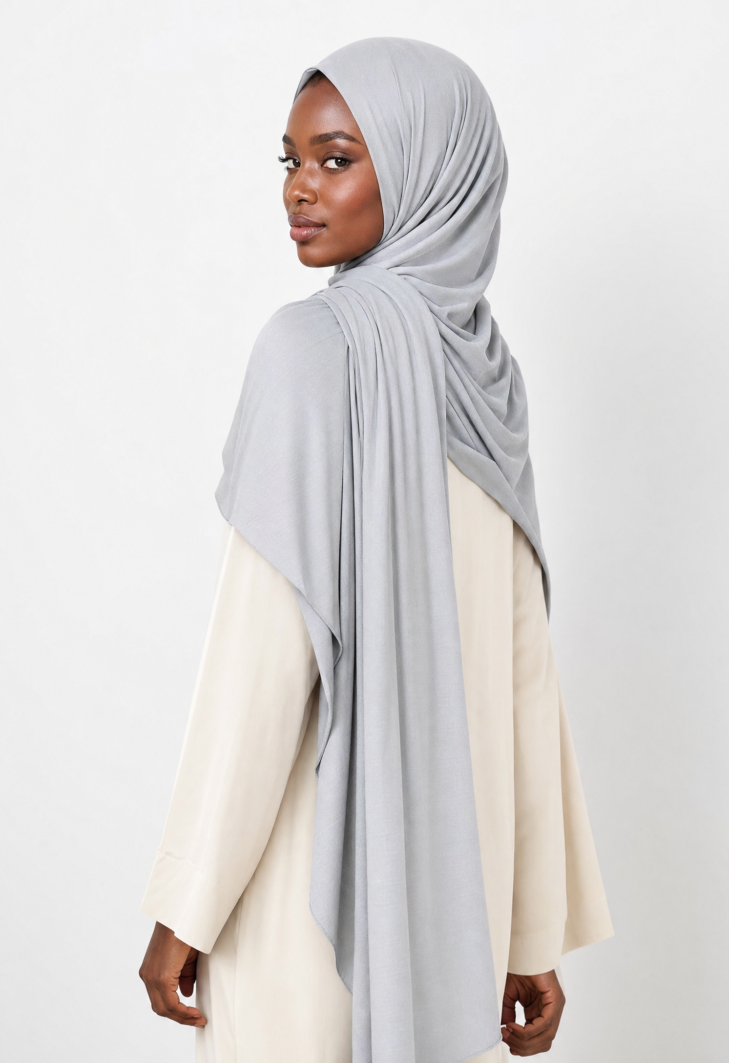 Dove Gray Premium Jersey Hijab