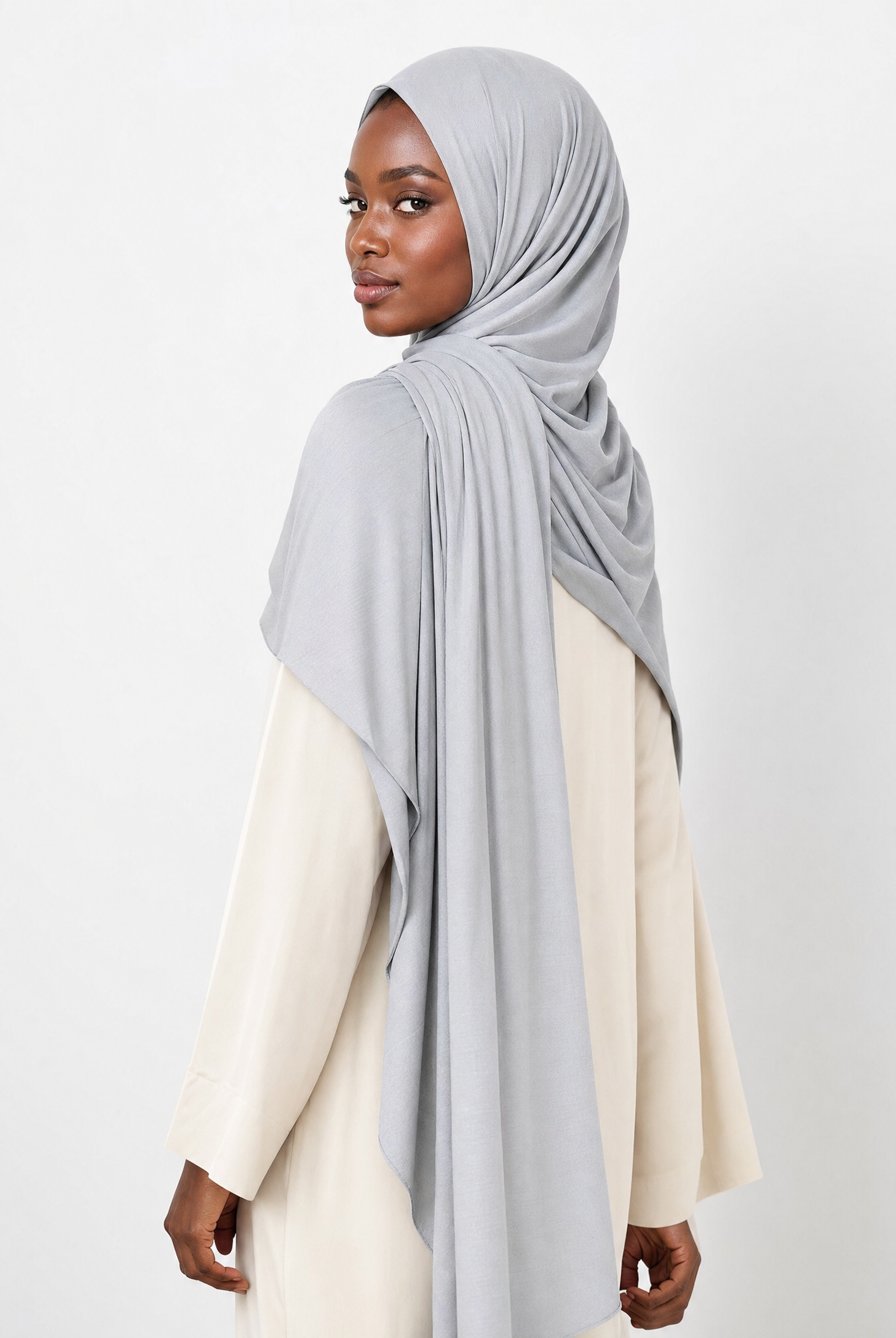 Dove Gray Premium Jersey Hijab