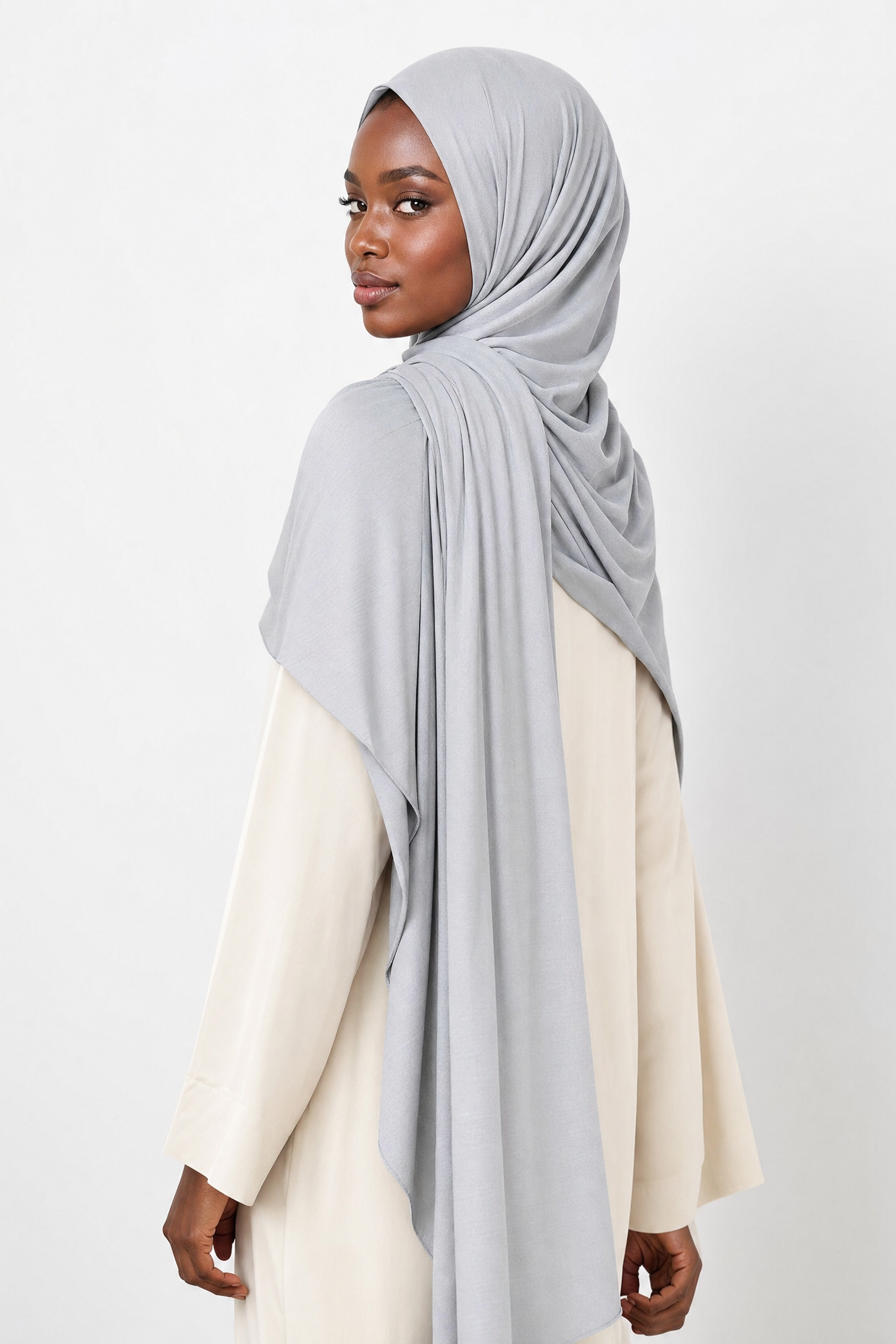 Dove Gray Premium Jersey Hijab