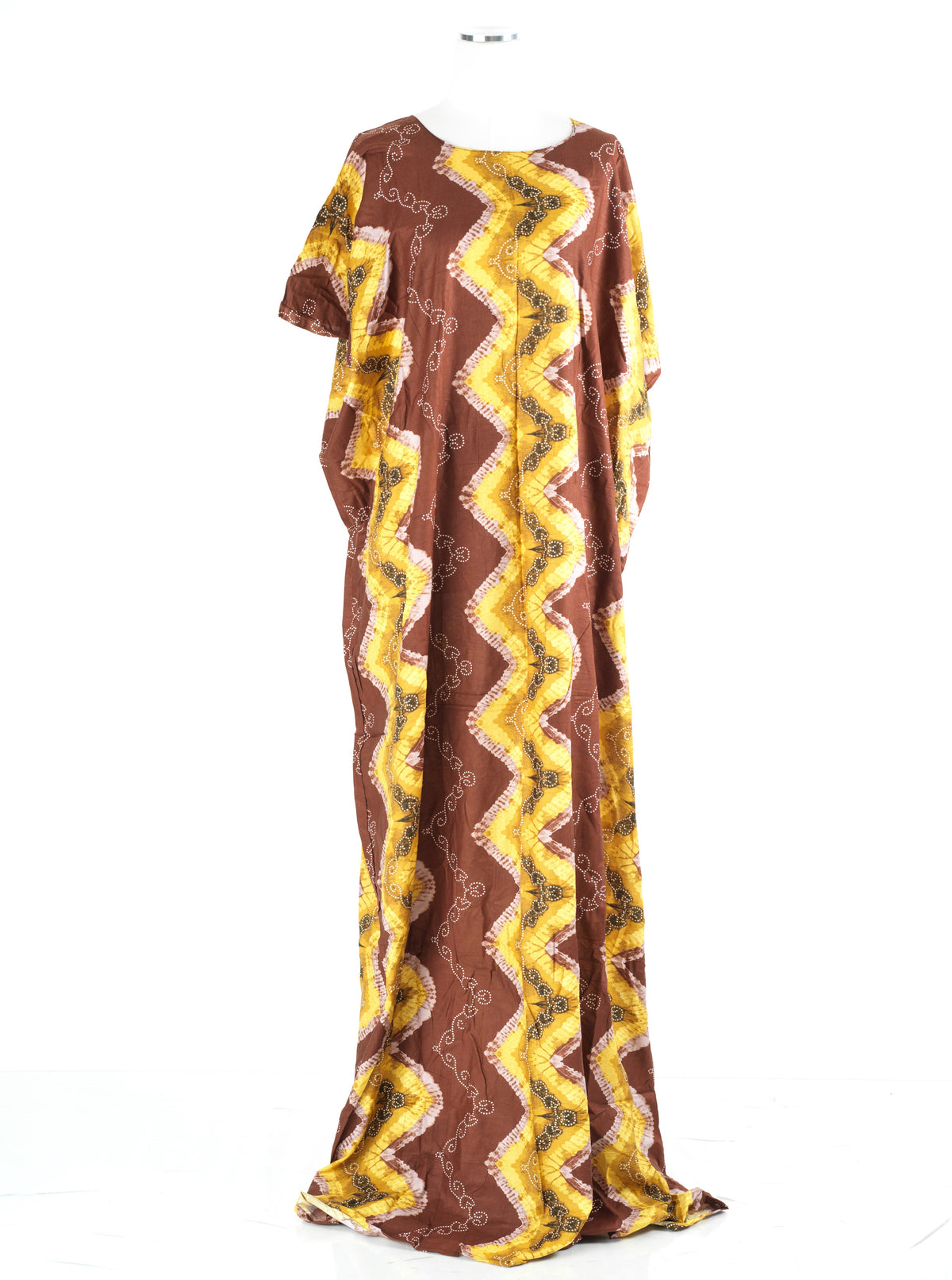 Brown Chevron print Bati Dress