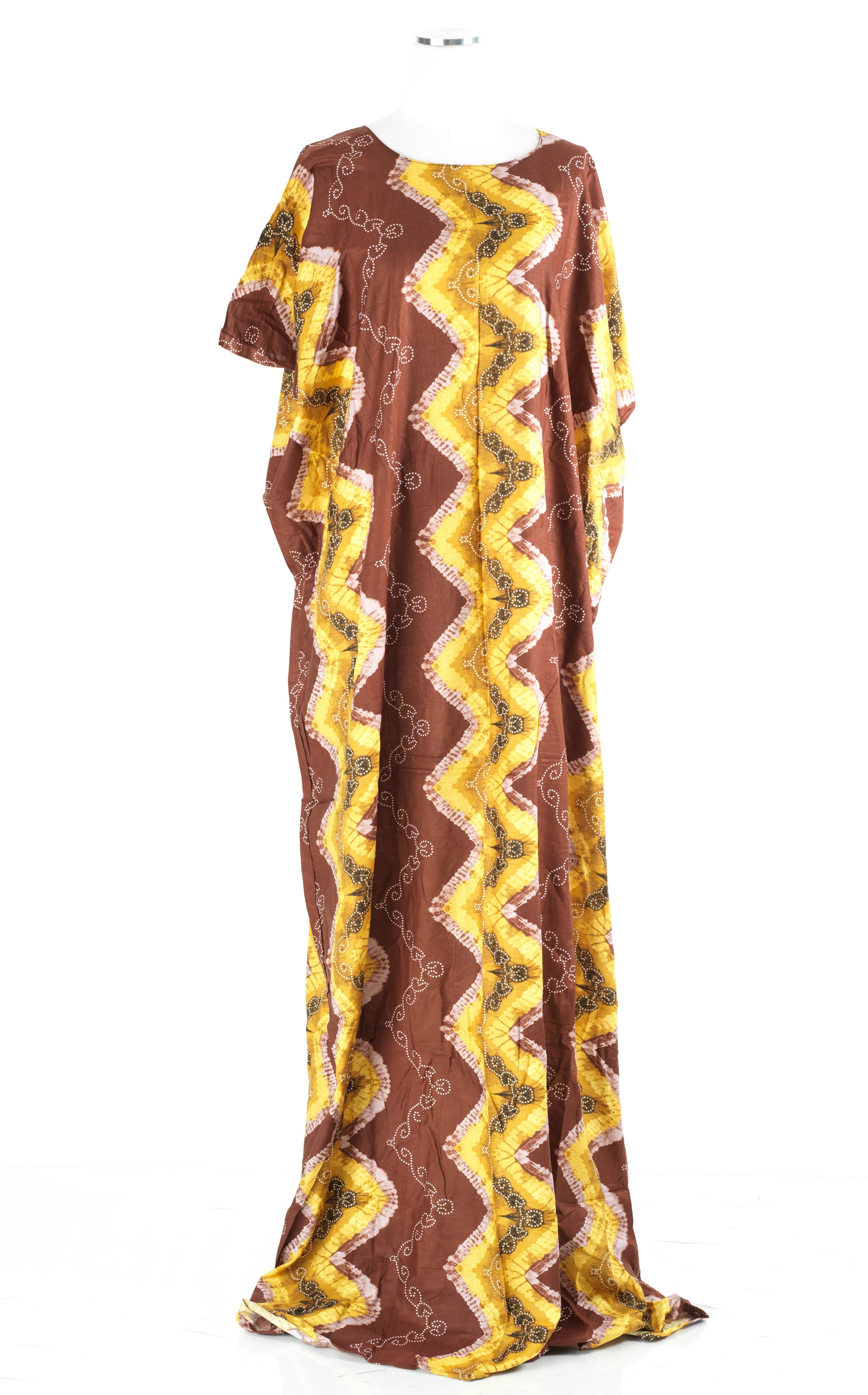 Brown Chevron print Bati Dress