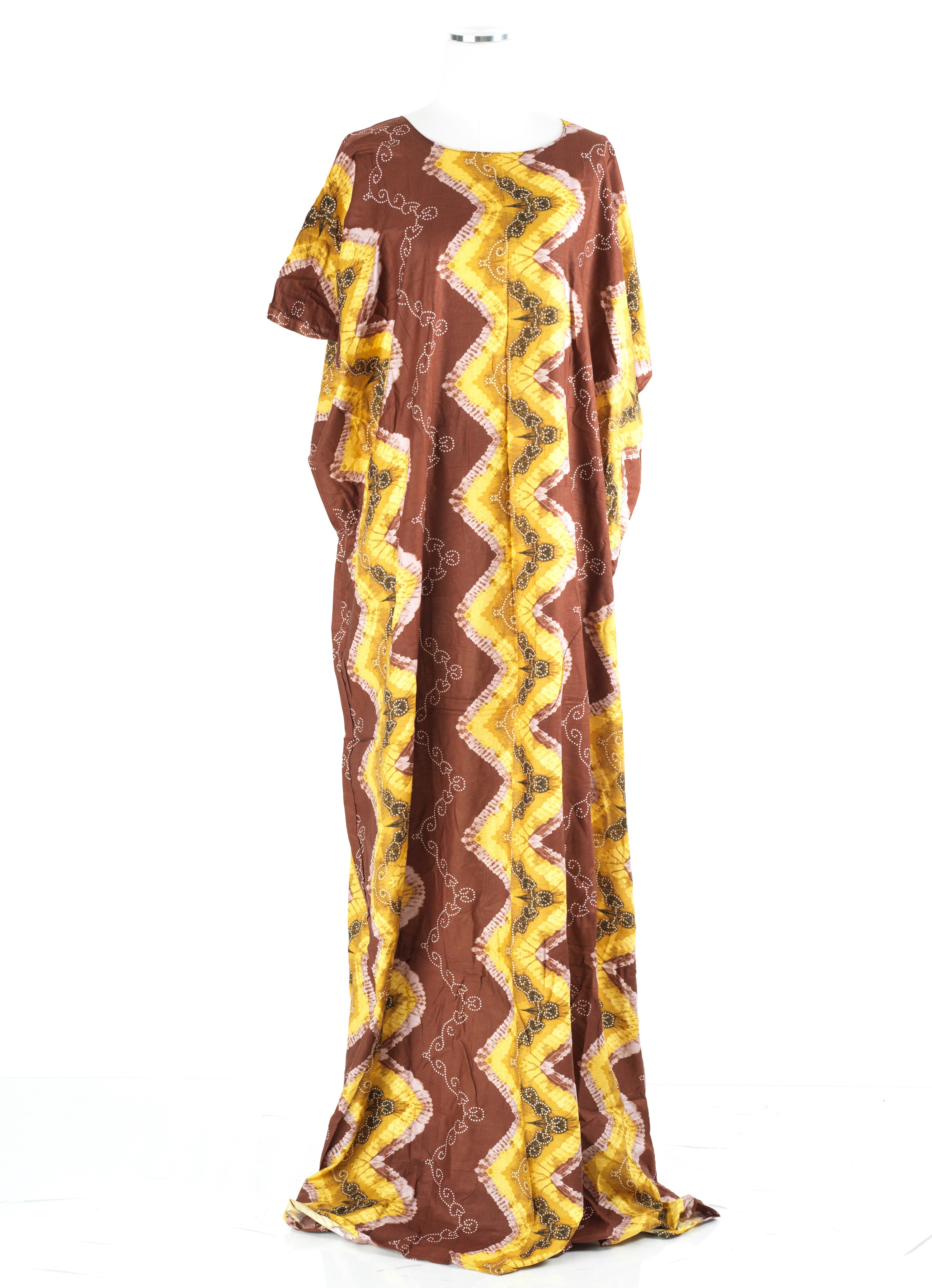 Brown Chevron print Bati Dress