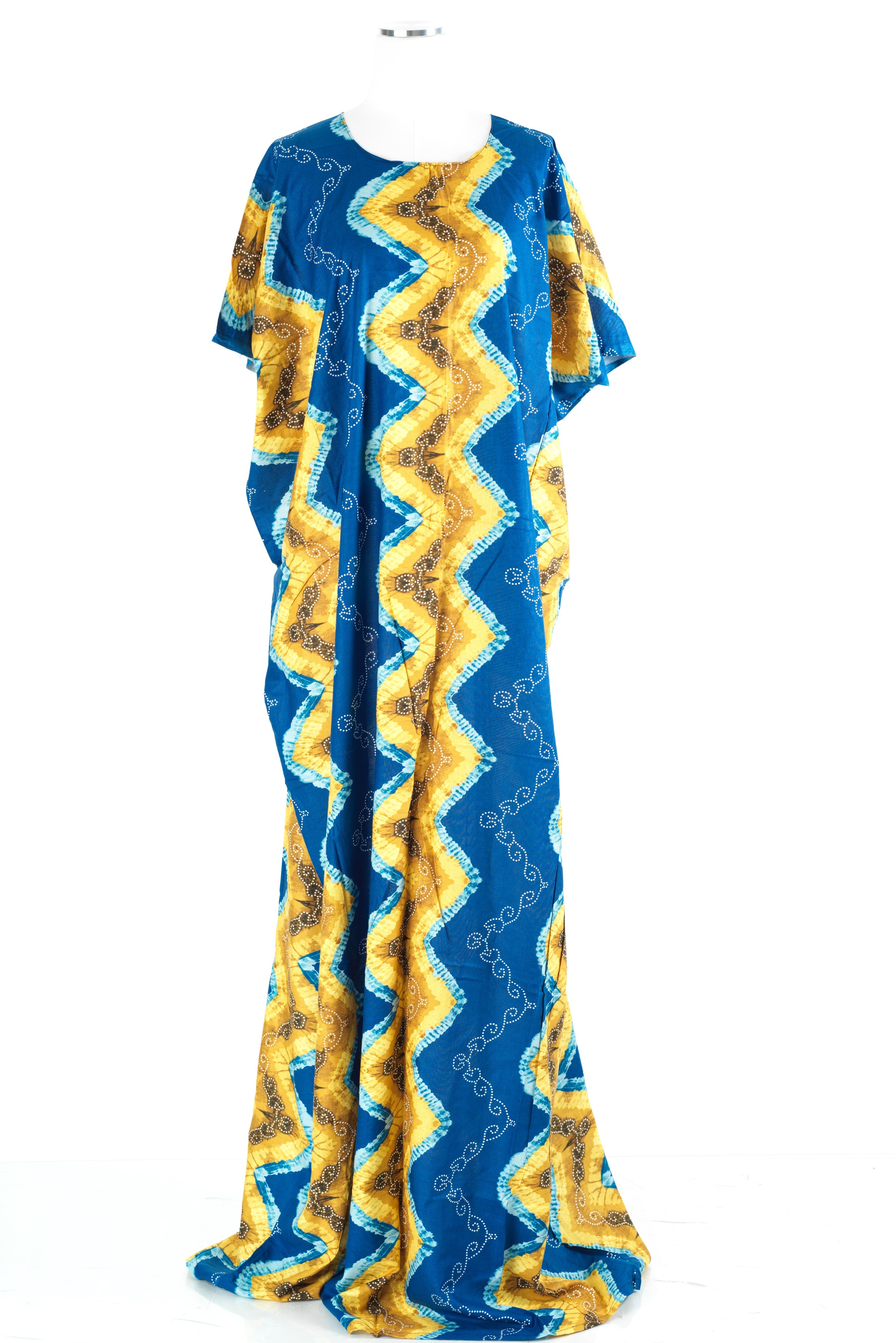 Blue Chevron print Bati Dress