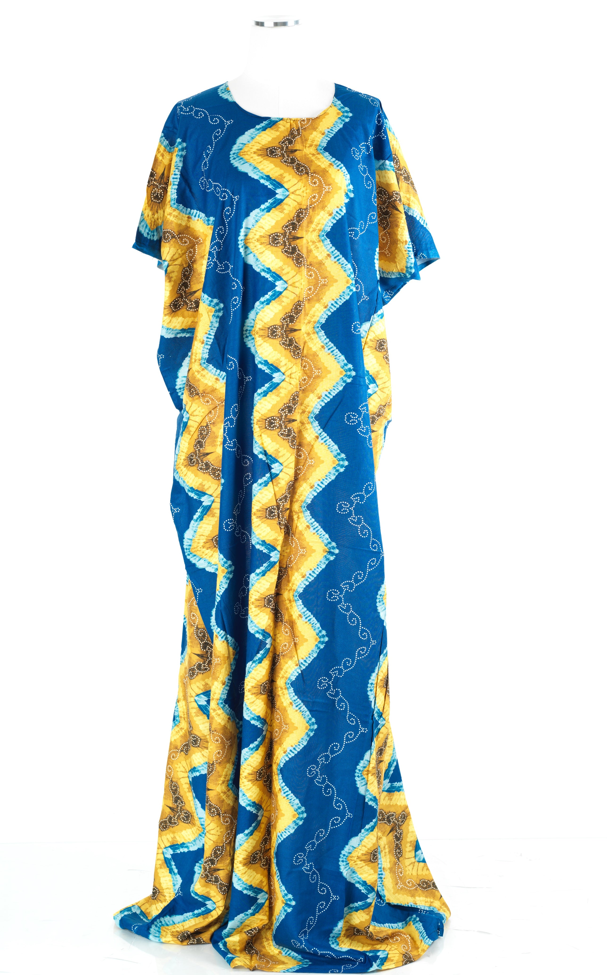 Blue Chevron print Bati Dress