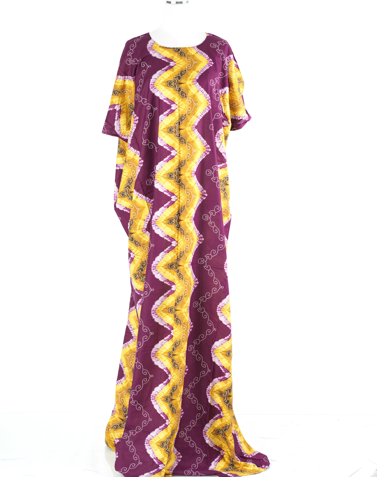plum Chevron print Bati Dress