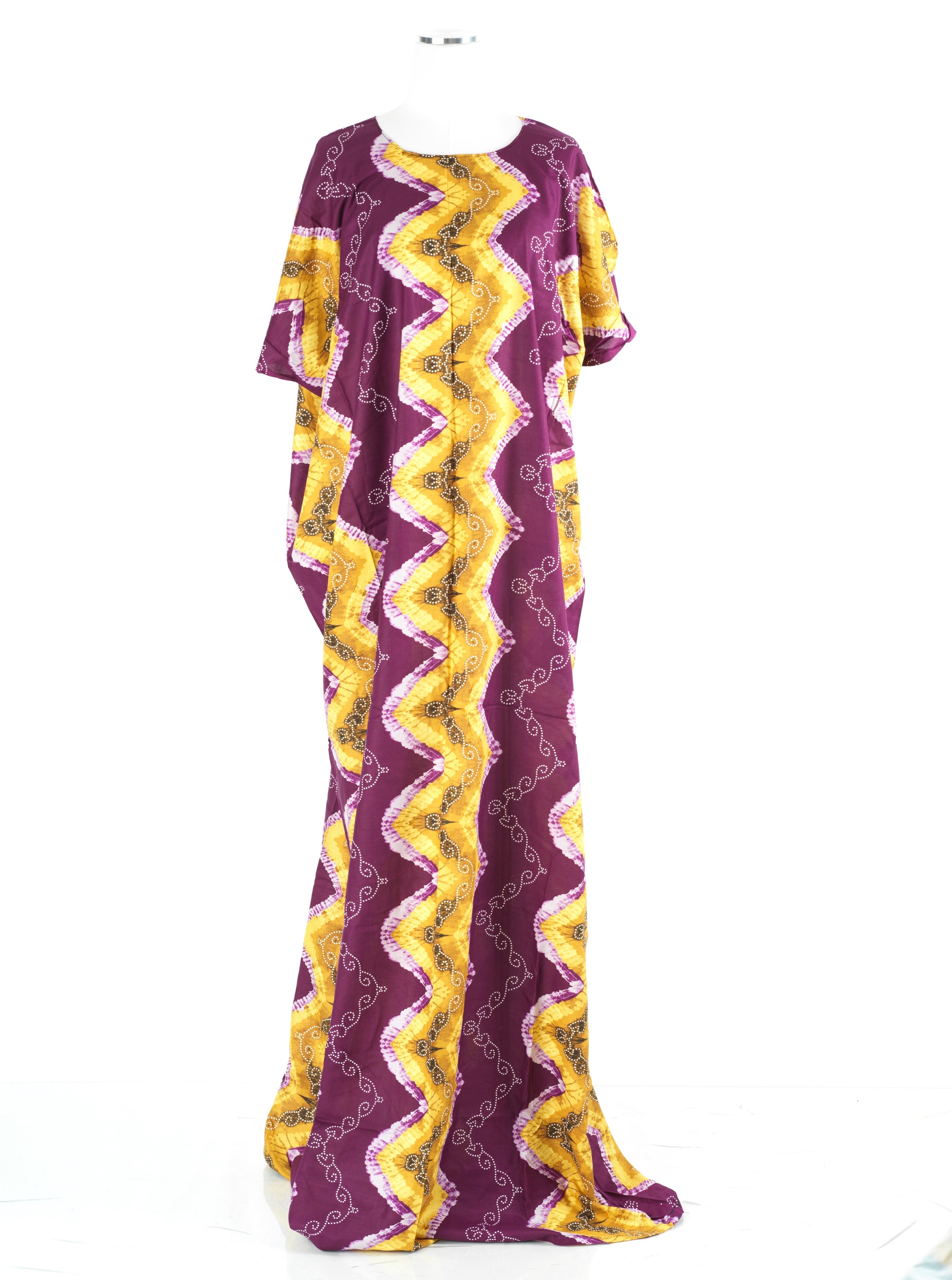 plum Chevron print Bati Dress