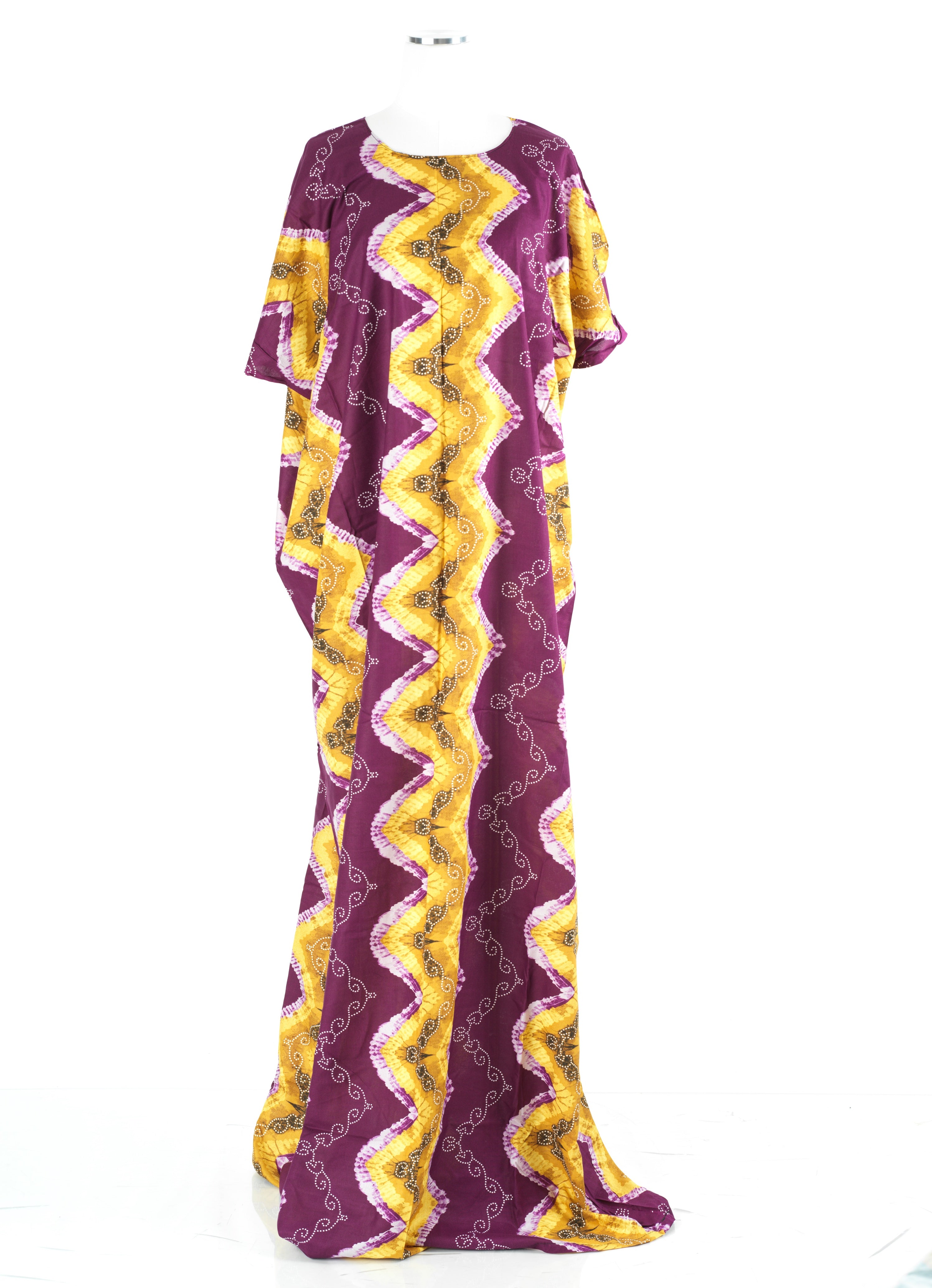 plum Chevron print Bati Dress