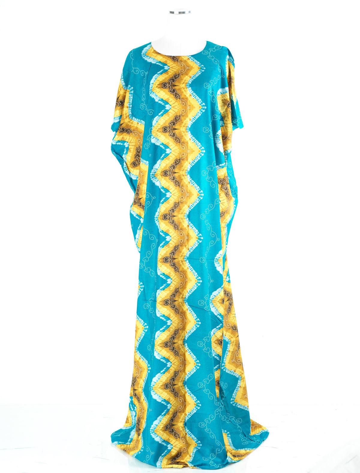 light blue Chevron print Bati Dress