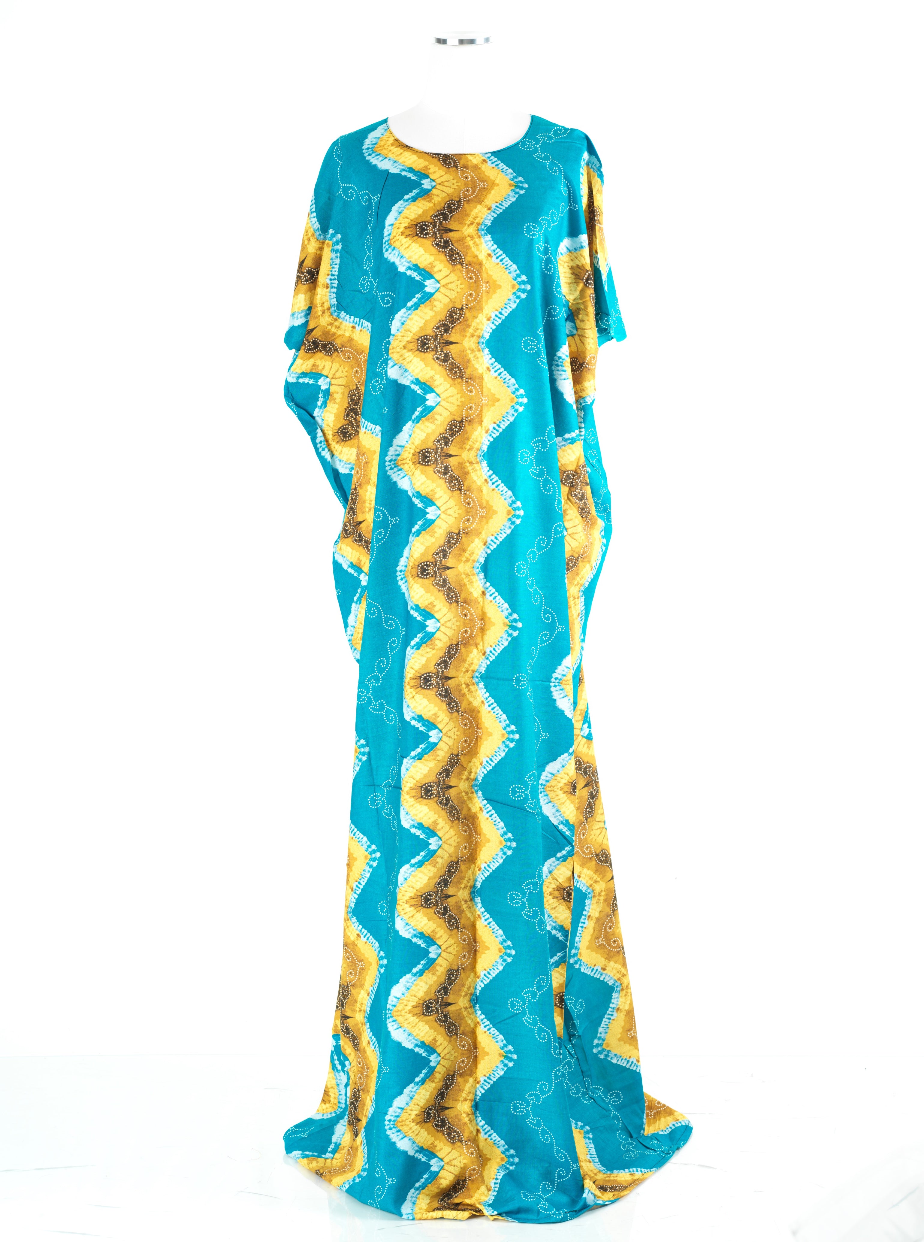 light blue Chevron print Bati Dress
