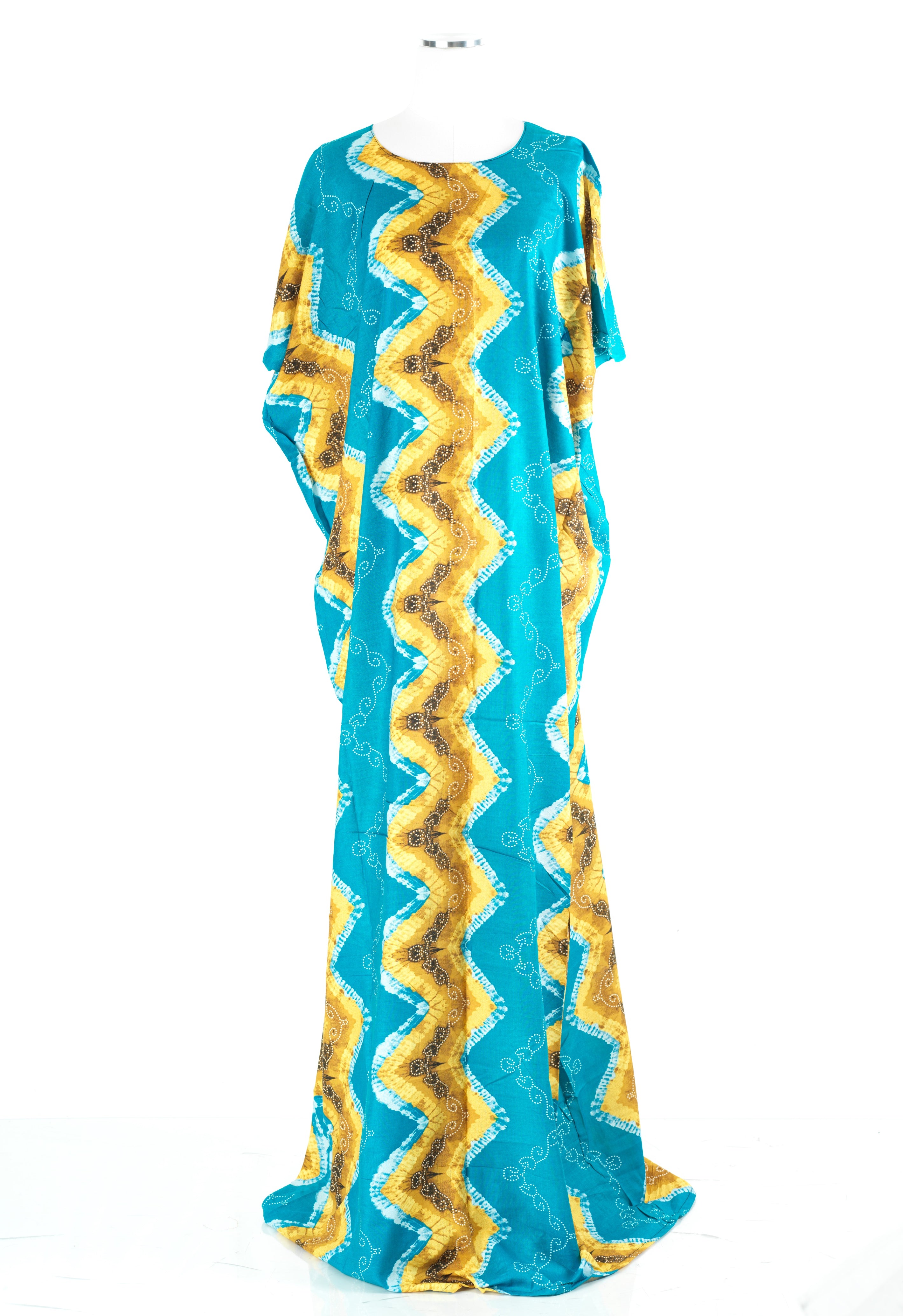 light blue Chevron print Bati Dress