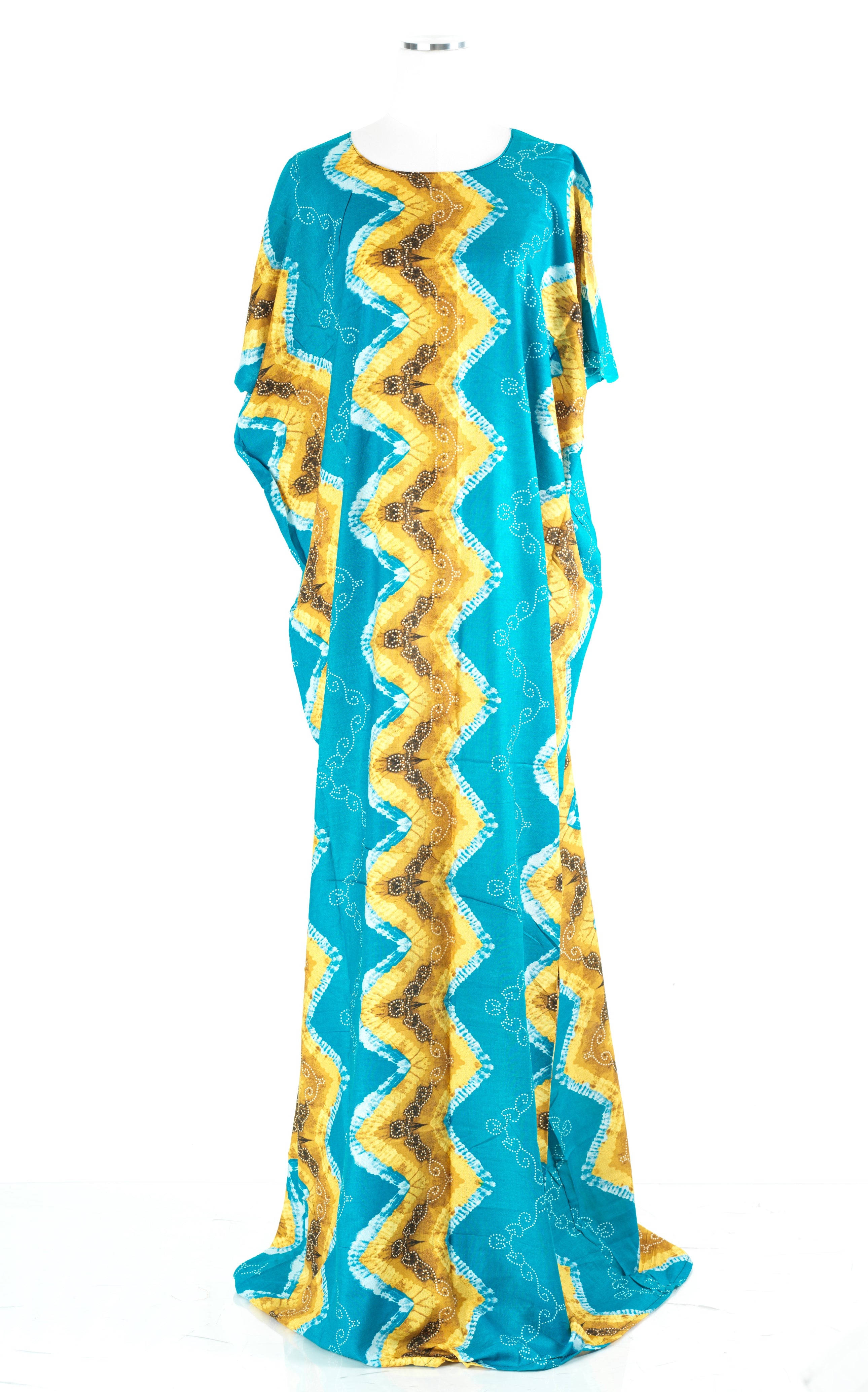 light blue Chevron print Bati Dress