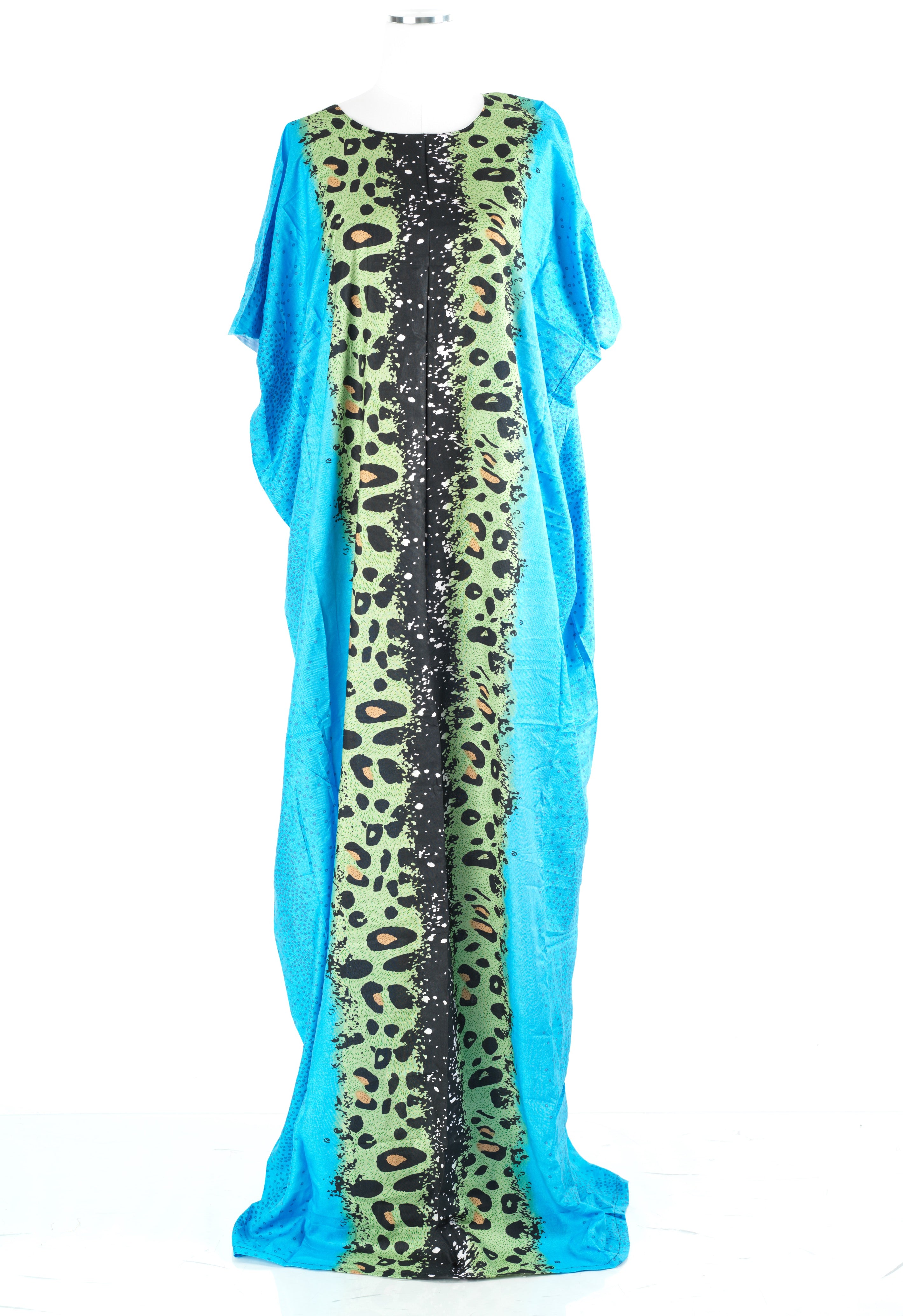 light blue Leopard splash Bati Dress
