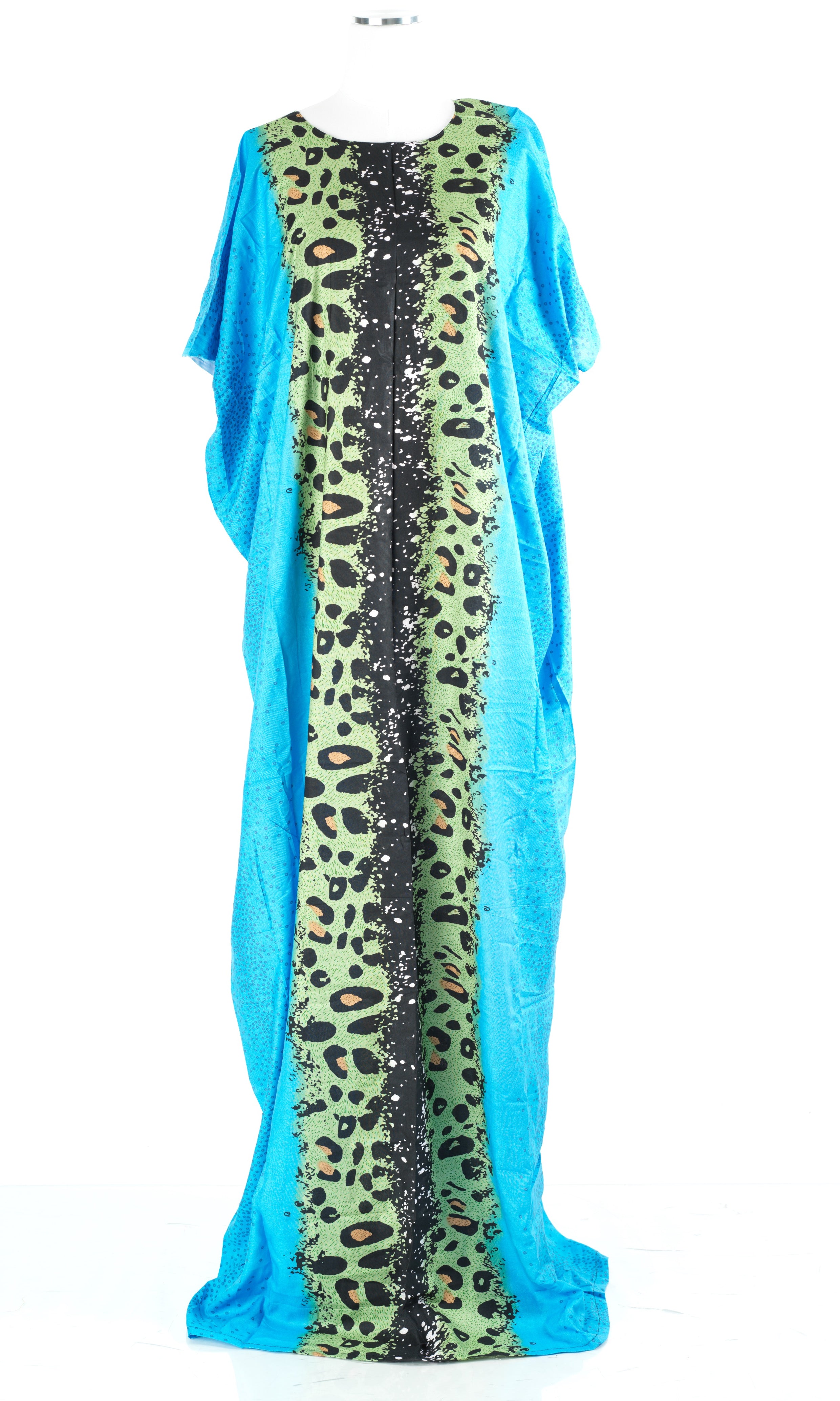 light blue Leopard splash Bati Dress
