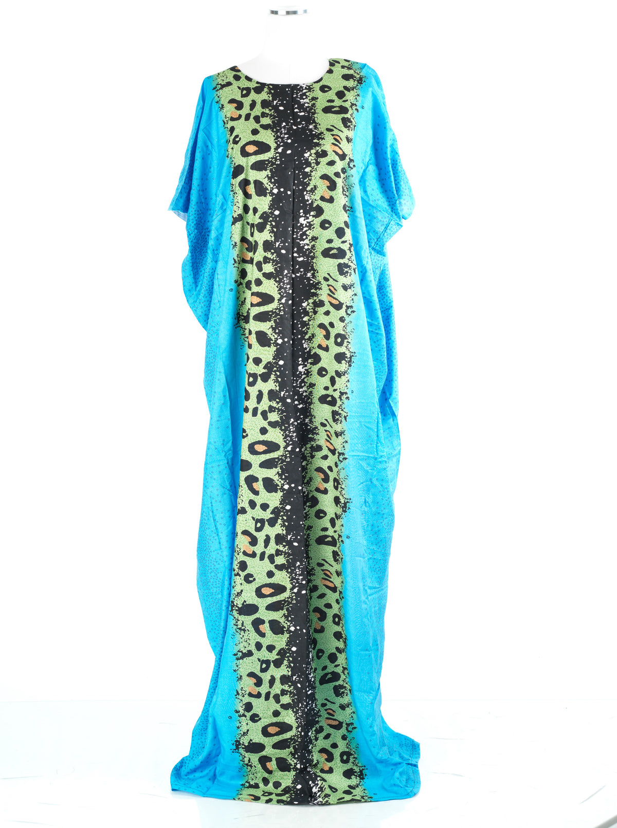 light blue Leopard splash Bati Dress