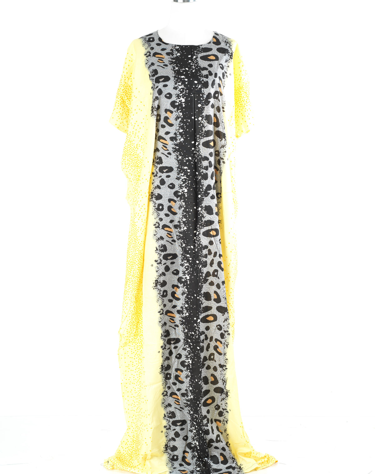 Yellow Leopard splash Bati Dress