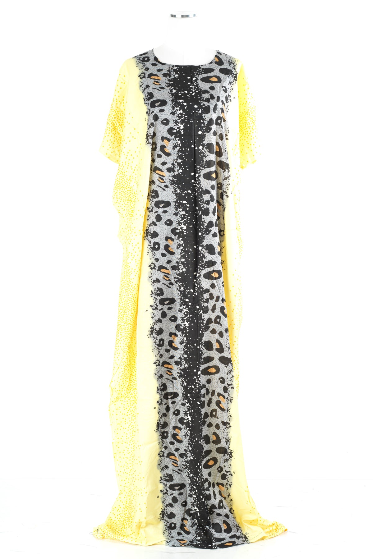 Yellow Leopard splash Bati Dress
