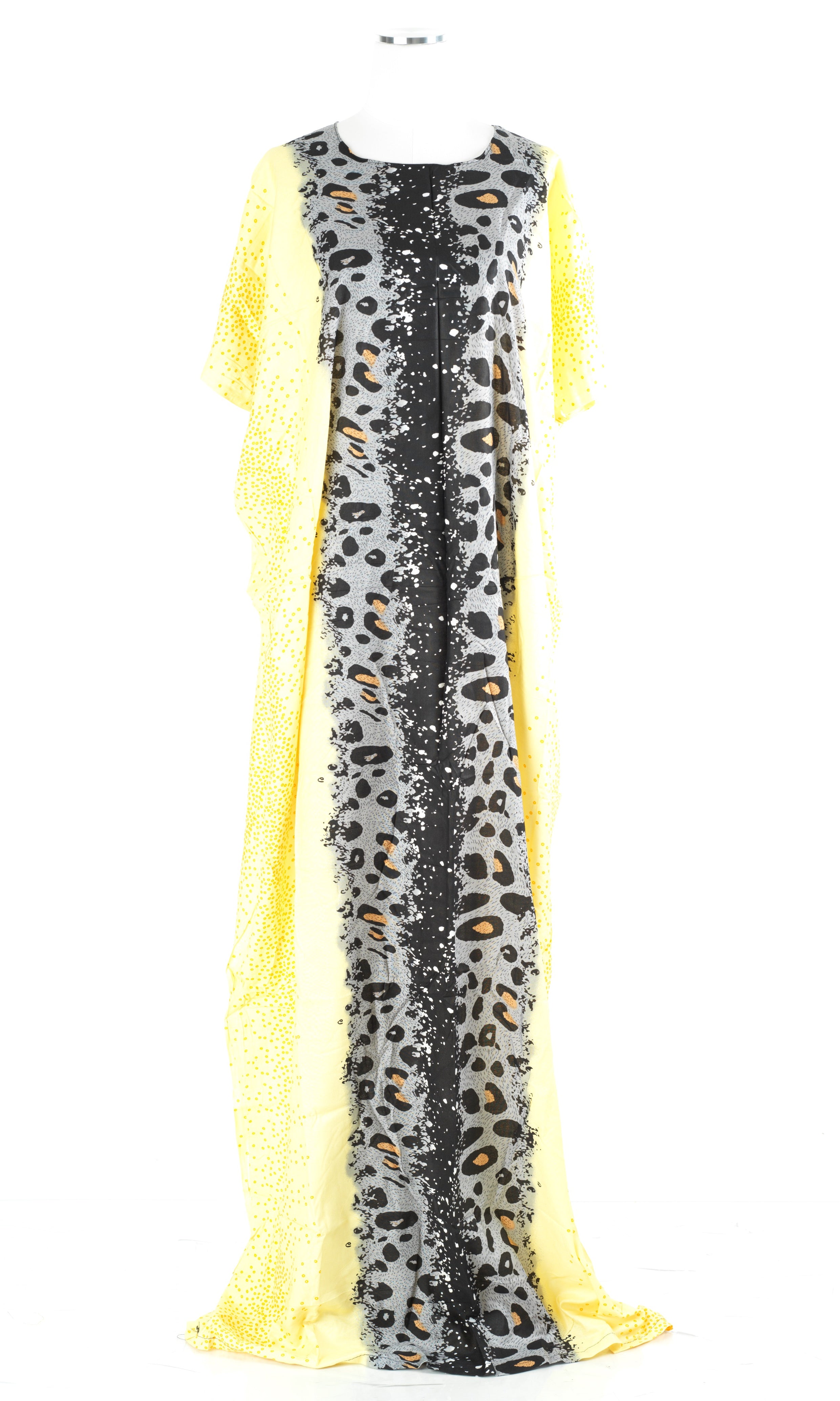 Yellow Leopard splash Bati Dress