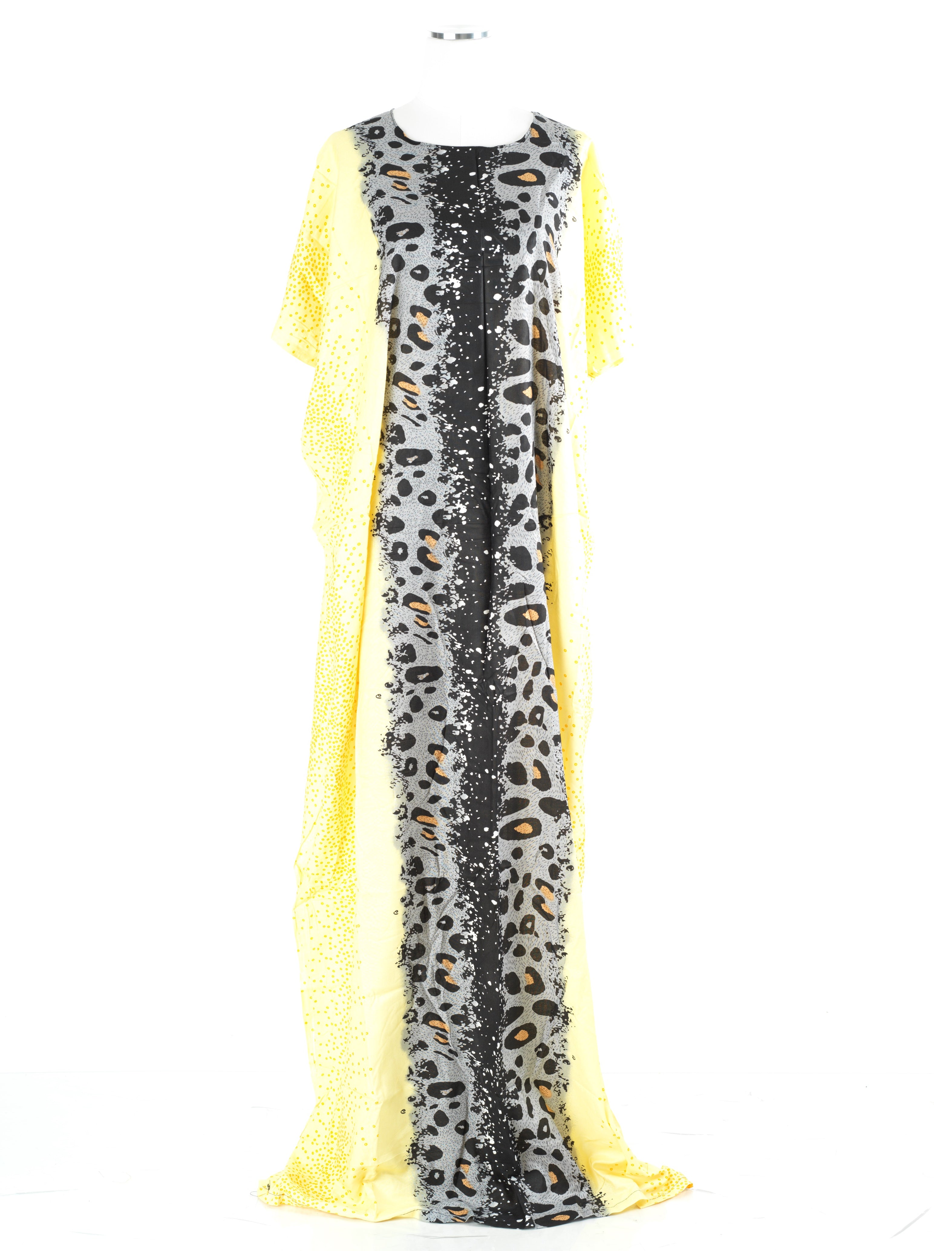 Yellow Leopard splash Bati Dress