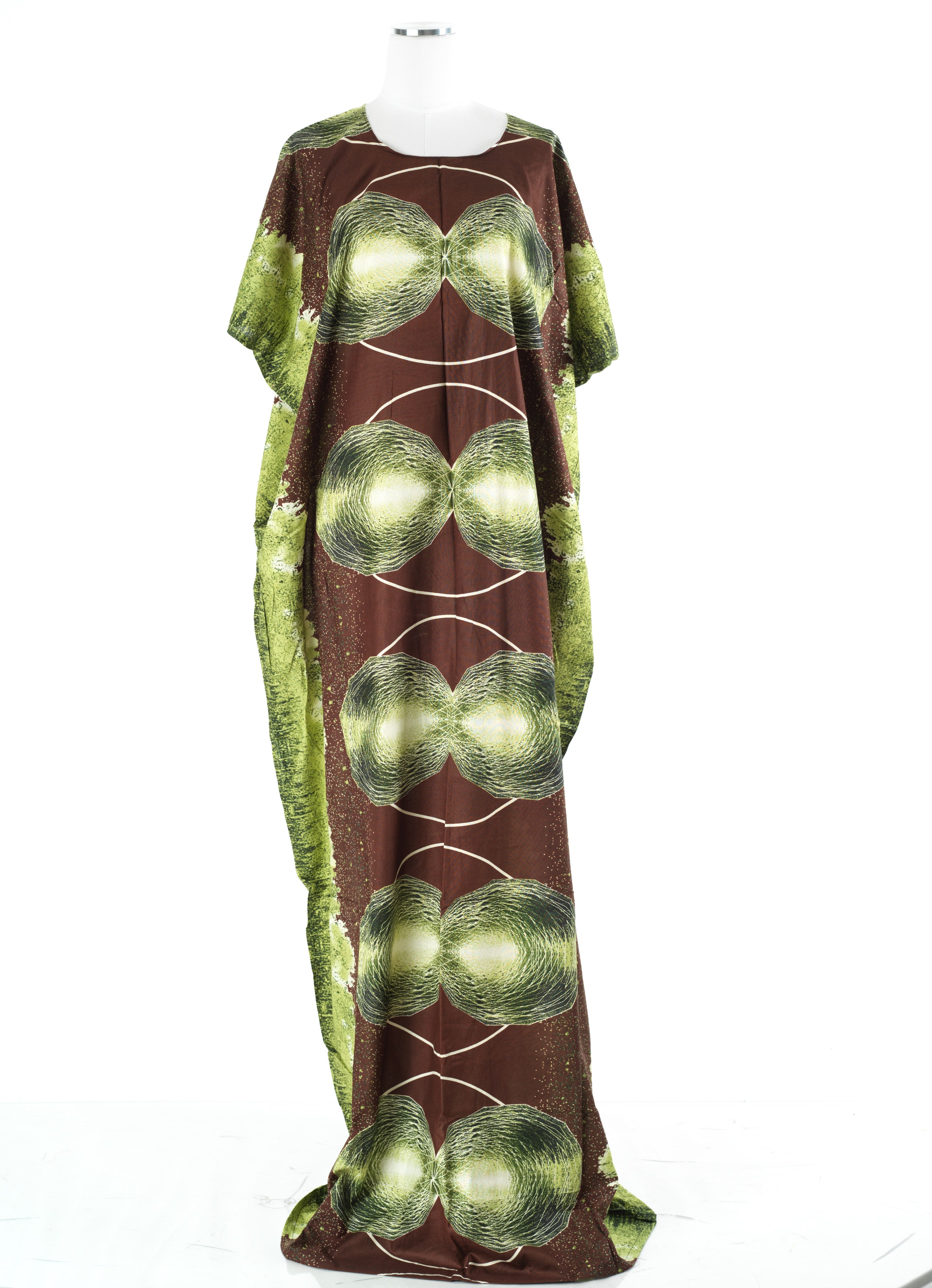Olive Green orbiting beauty Bati Dress