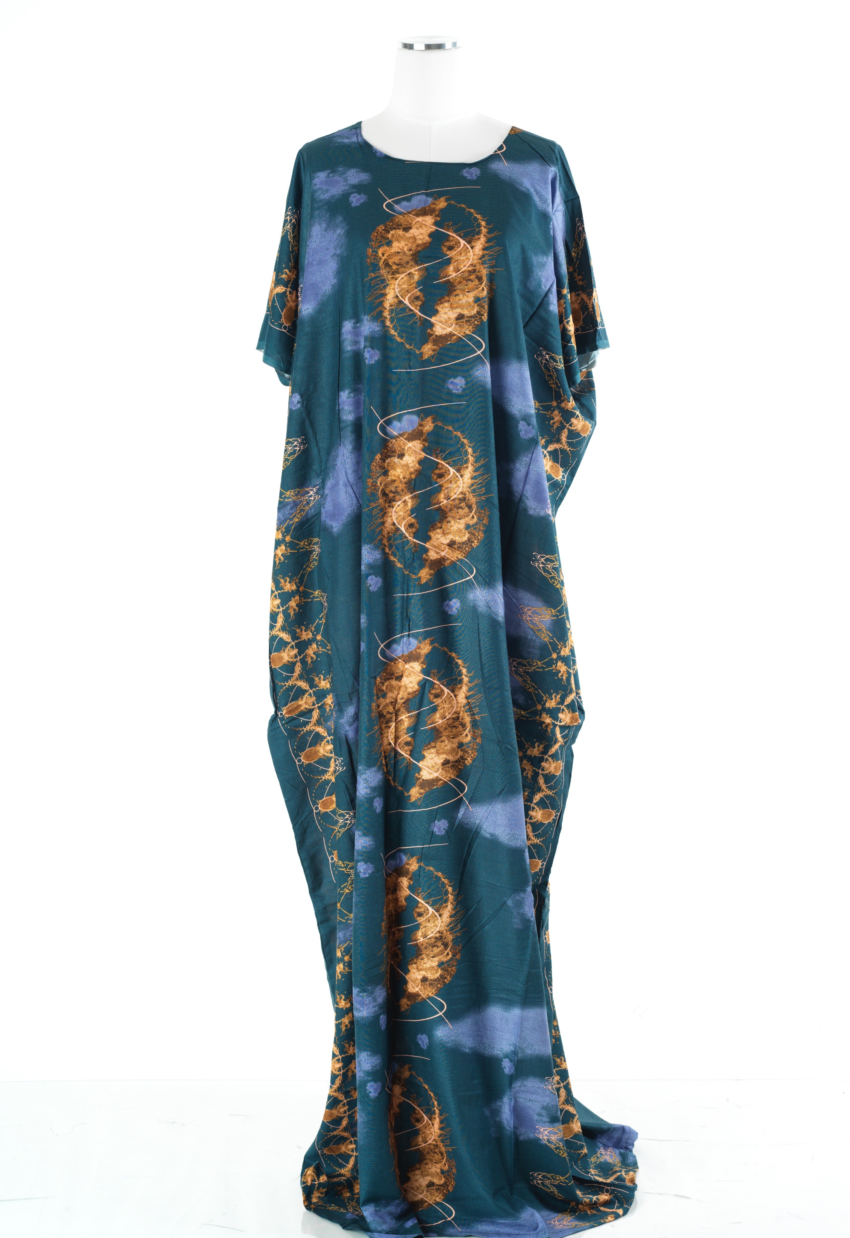 deep teal/Tan samiyaah Bati Dress