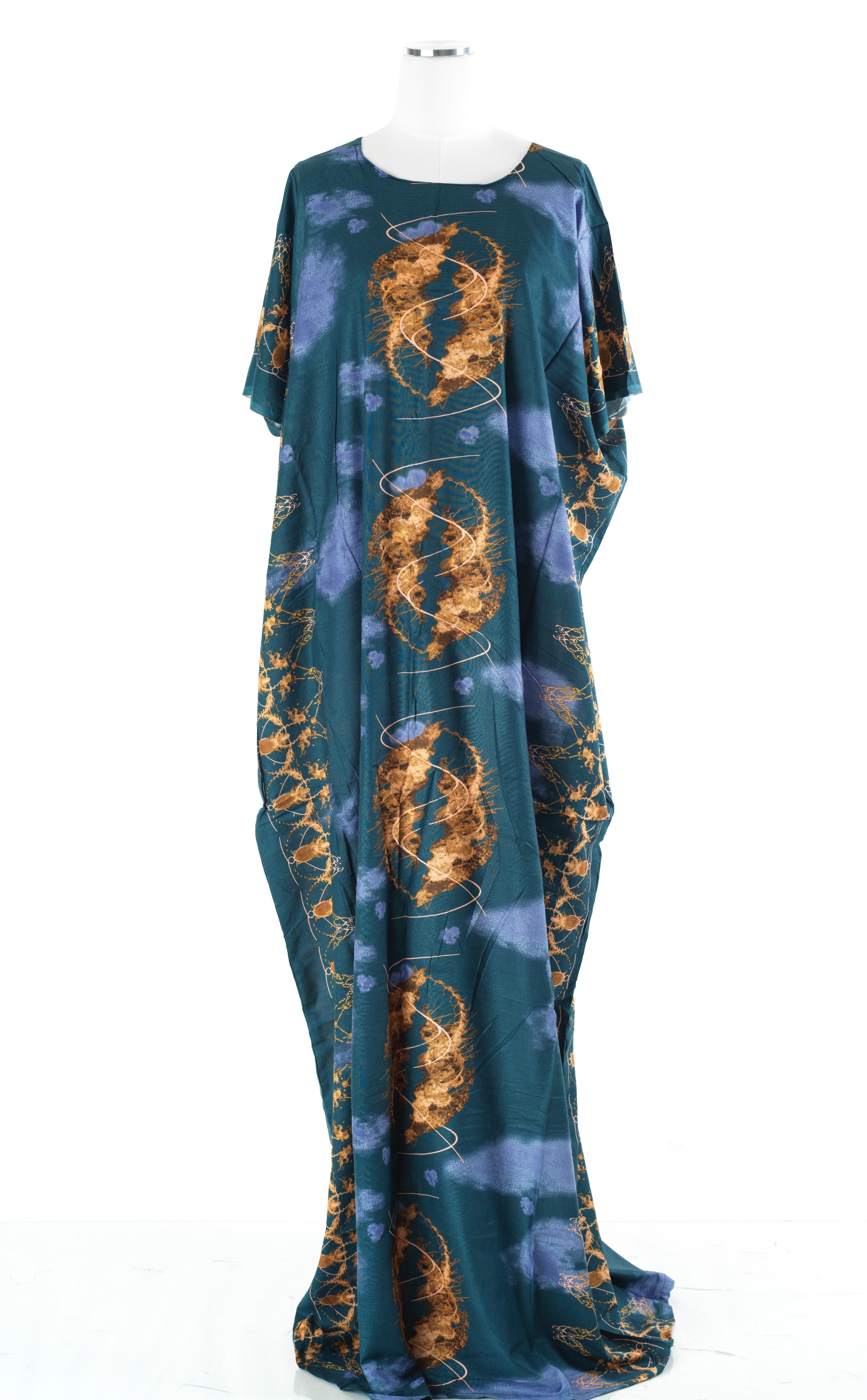 deep teal/Tan samiyaah Bati Dress