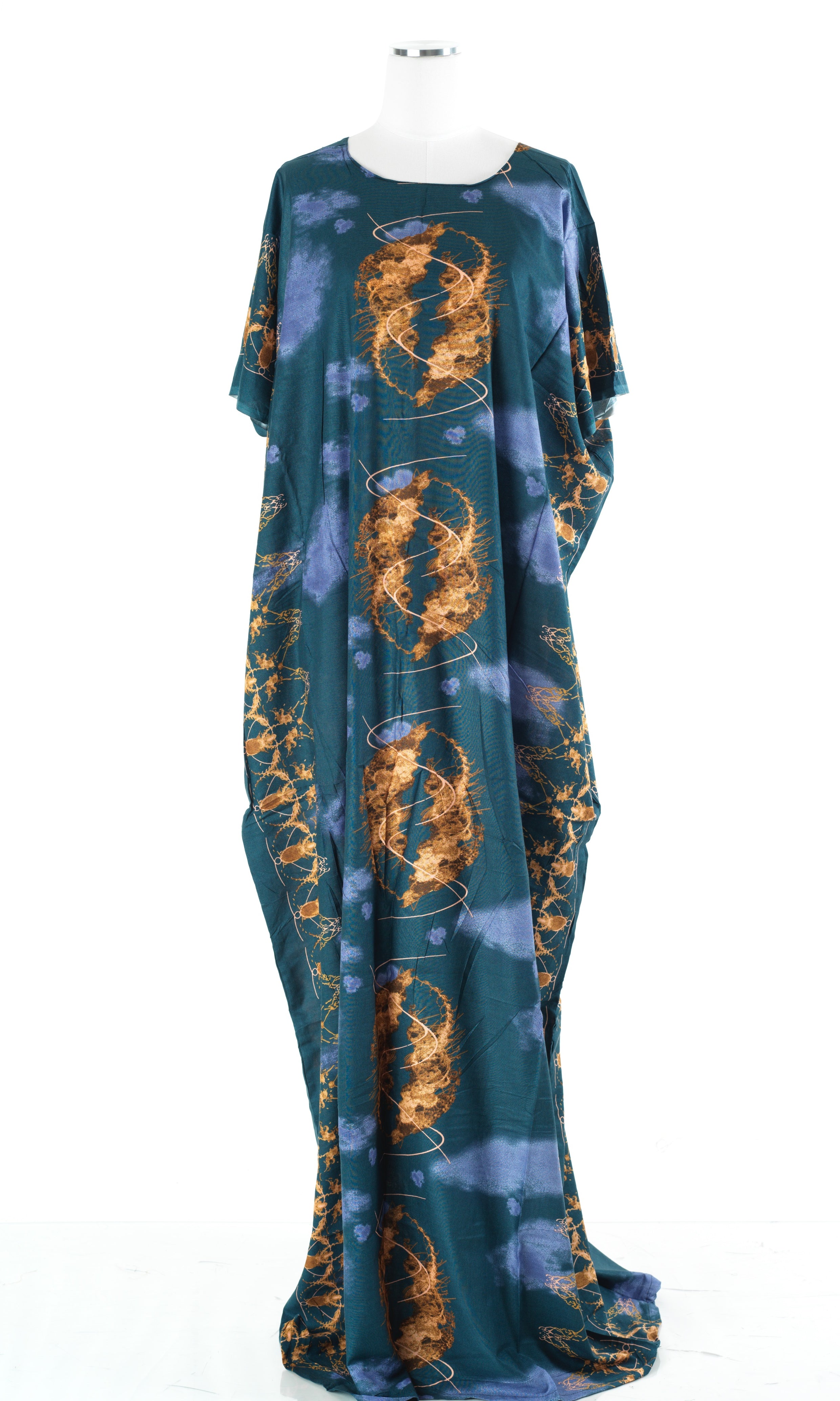 deep teal/Tan samiyaah Bati Dress
