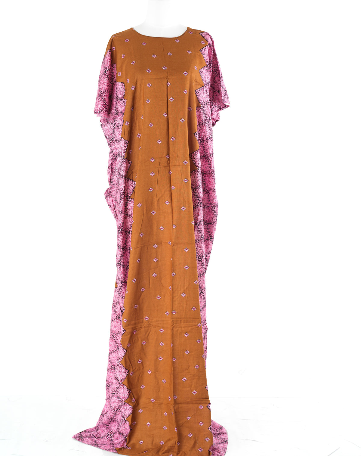 Brown nuriyah Print Bati Dress