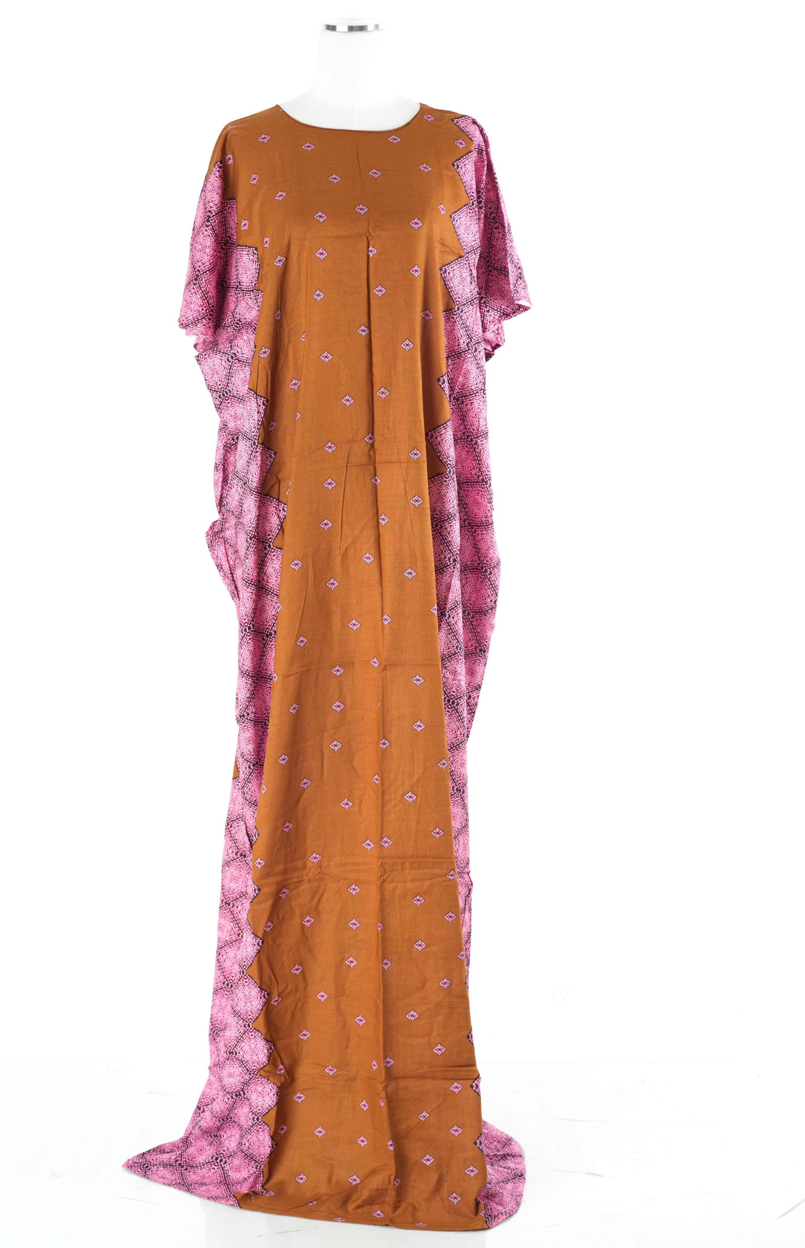 Brown nuriyah Print Bati Dress