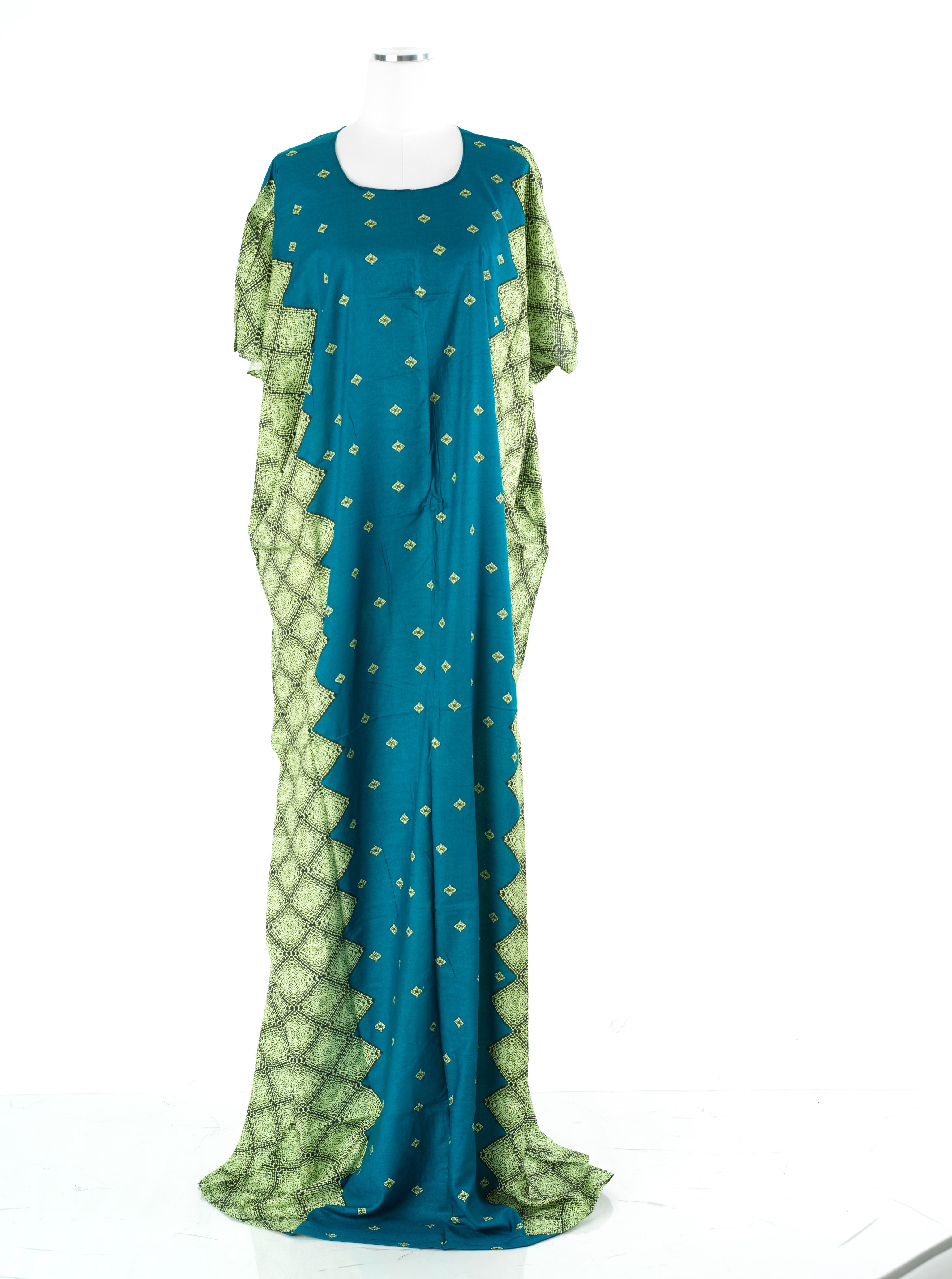 Teal nuriyah Print Bati Dress