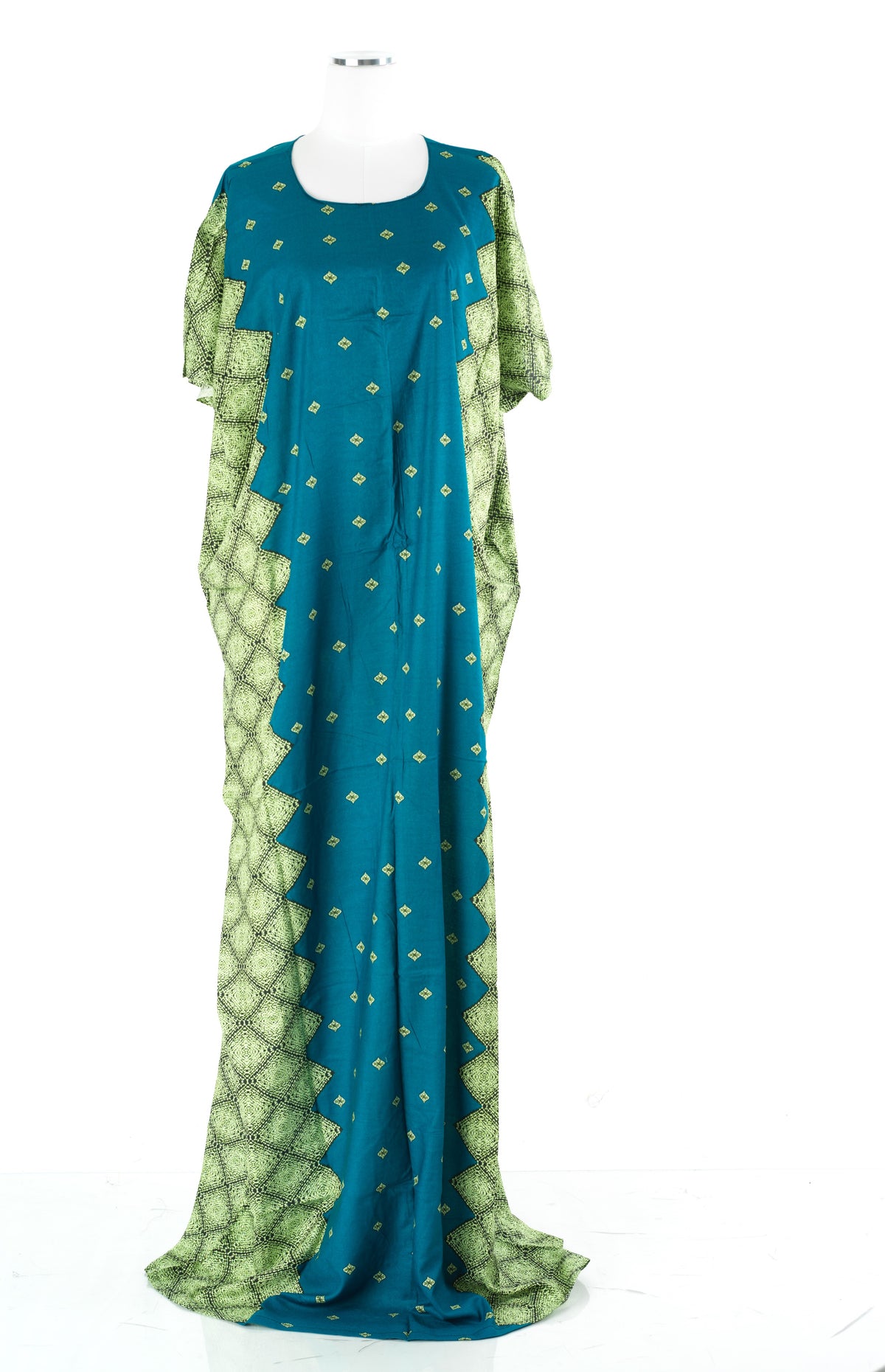 Teal nuriyah Print Bati Dress