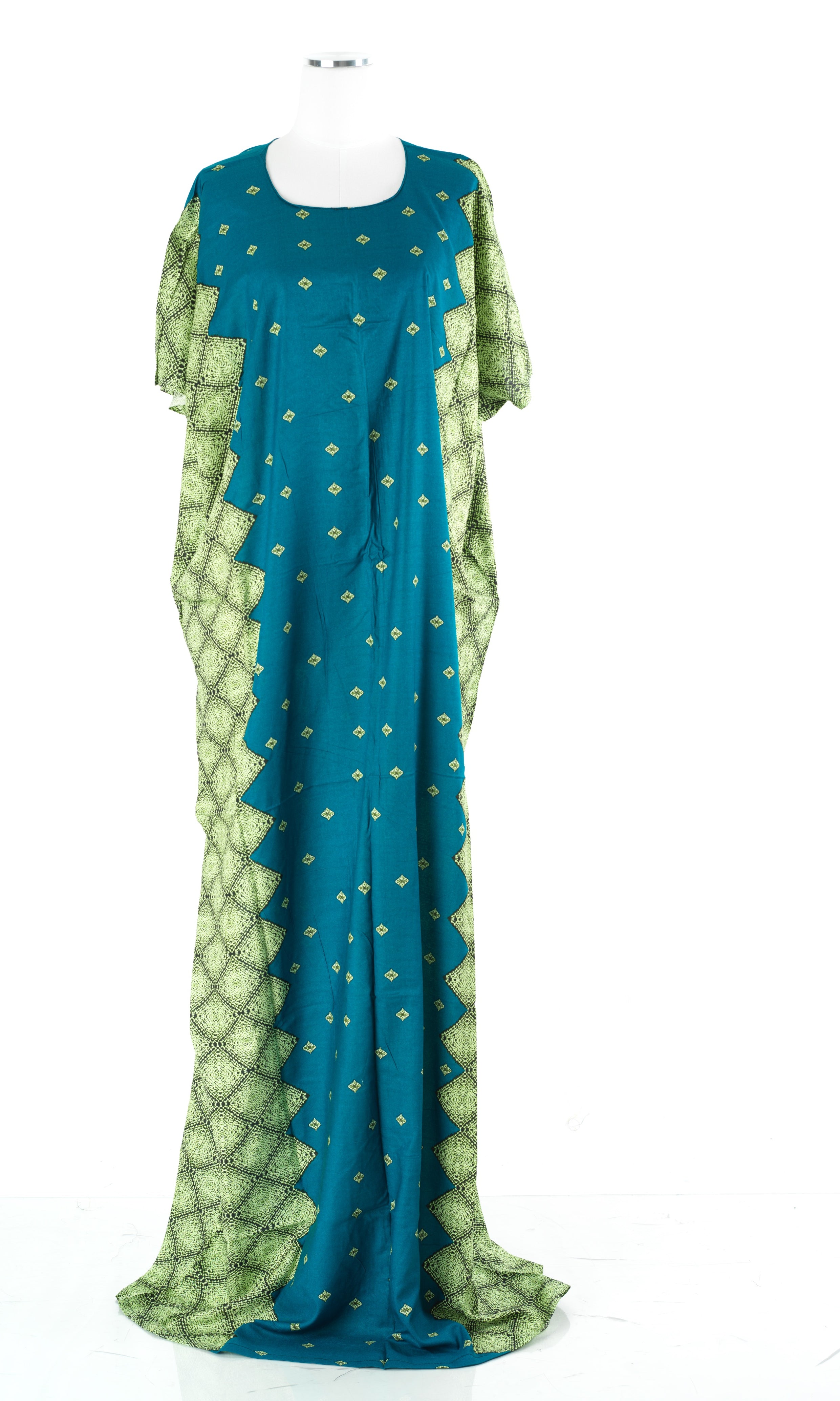 Teal nuriyah Print Bati Dress