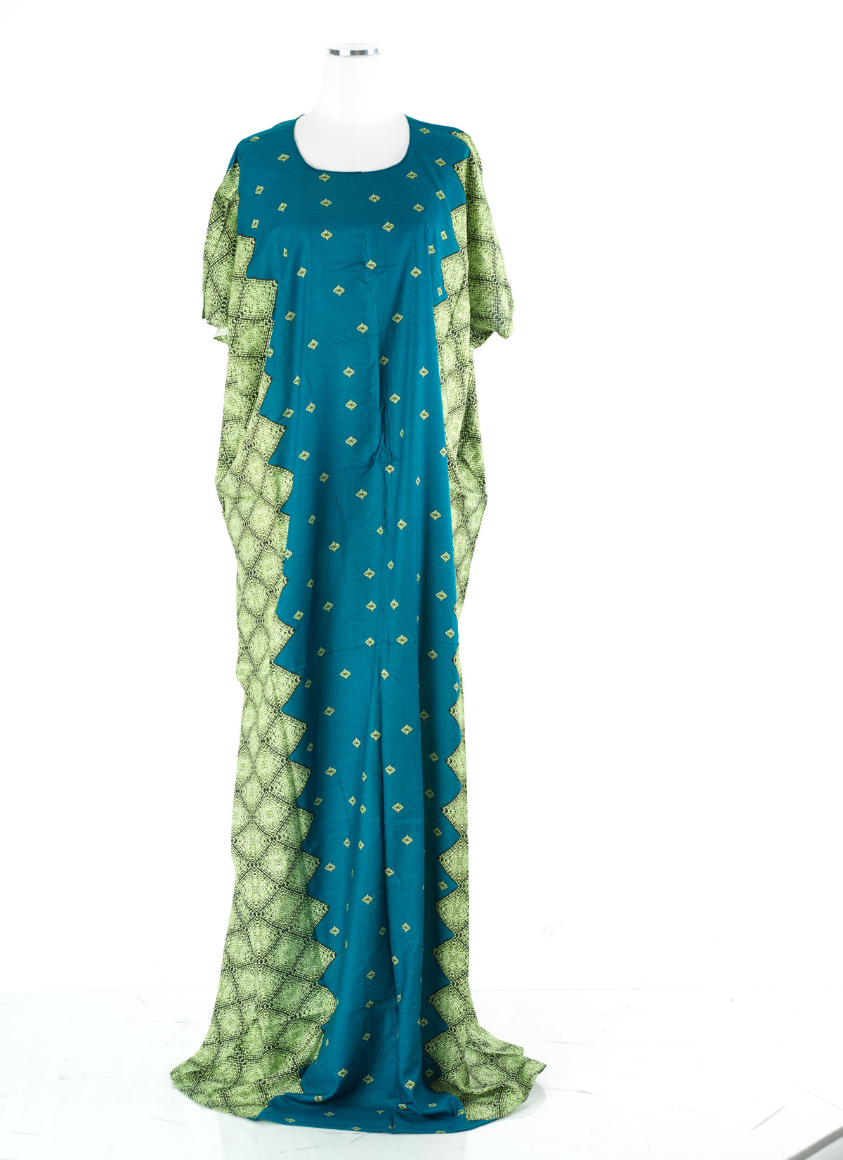 Teal nuriyah Print Bati Dress