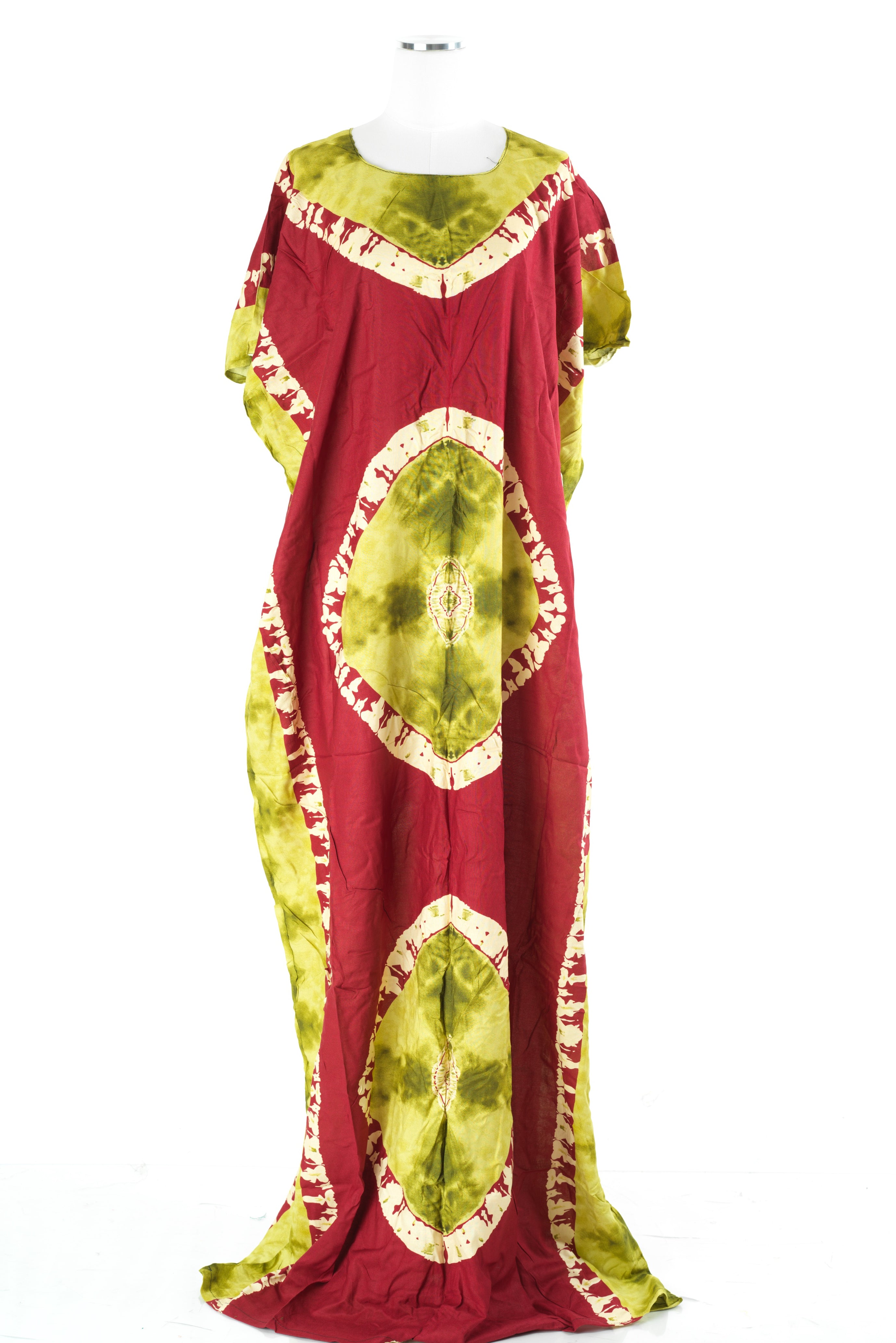 red/olive African Queen Bati Dress