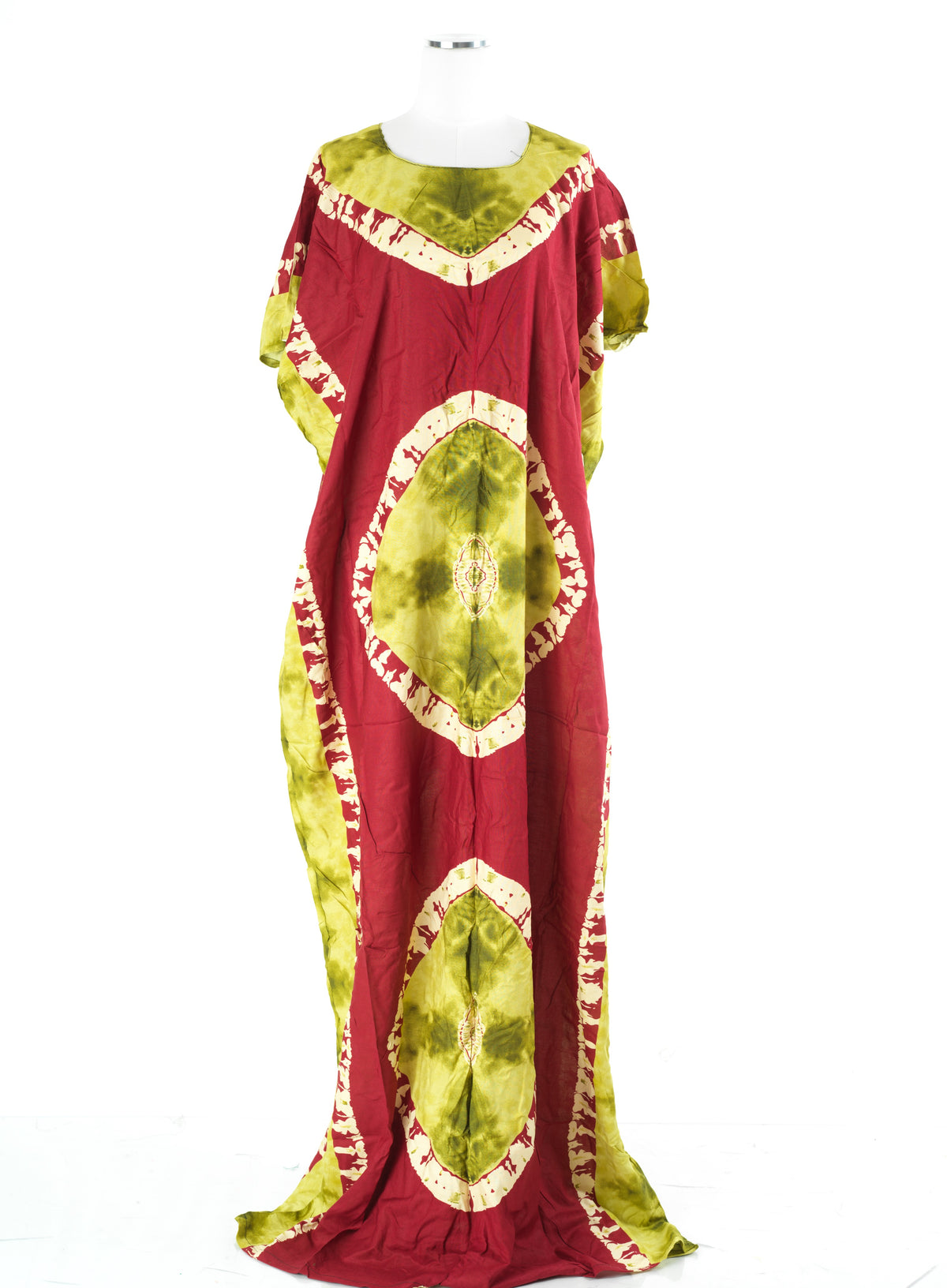 red/olive African Queen Bati Dress