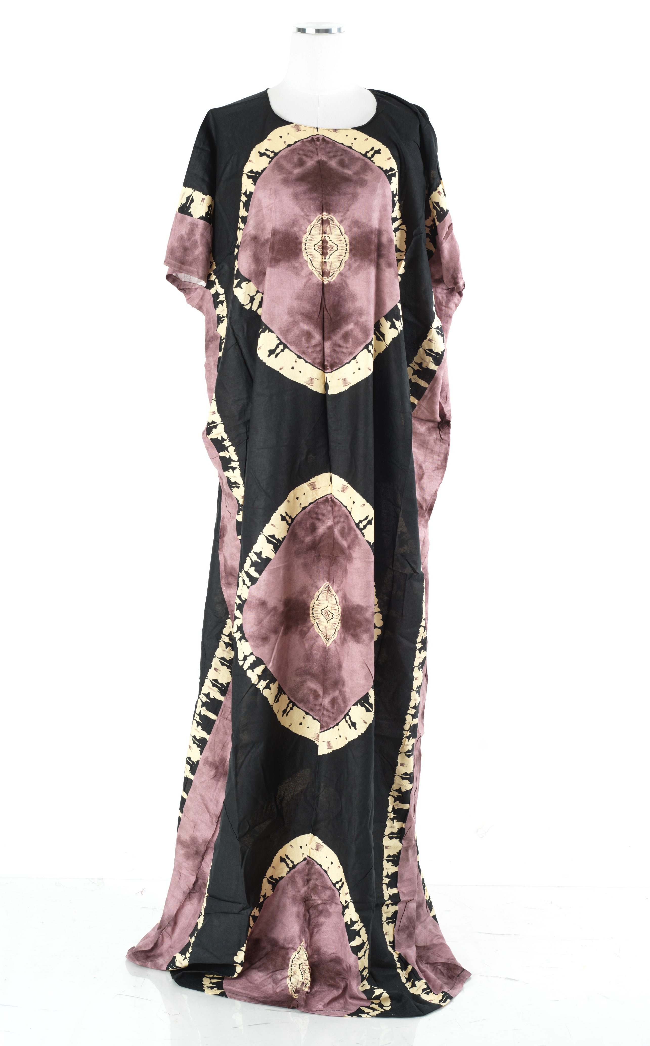 Black/Muave African Queen Bati Dress