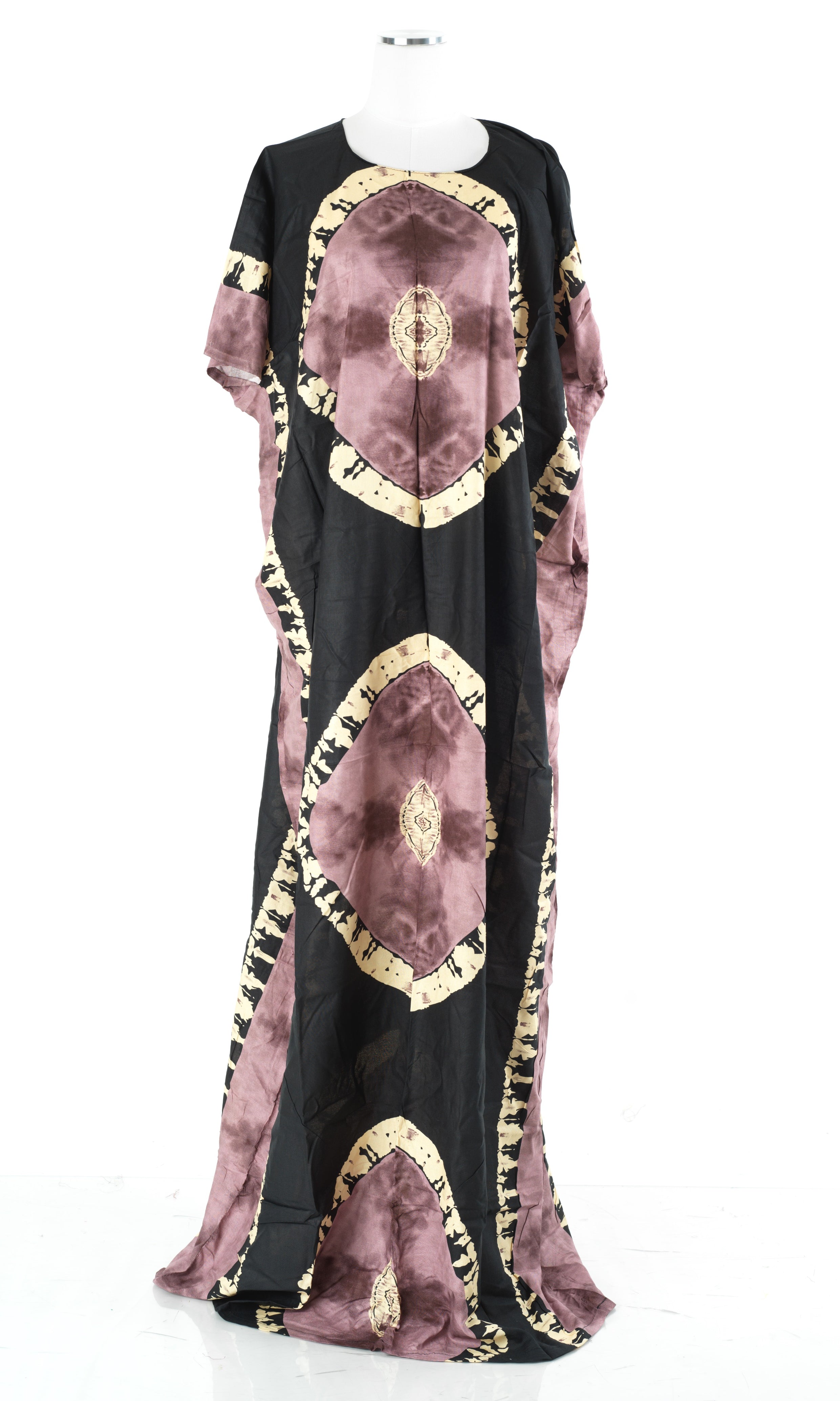 Black/Muave African Queen Bati Dress