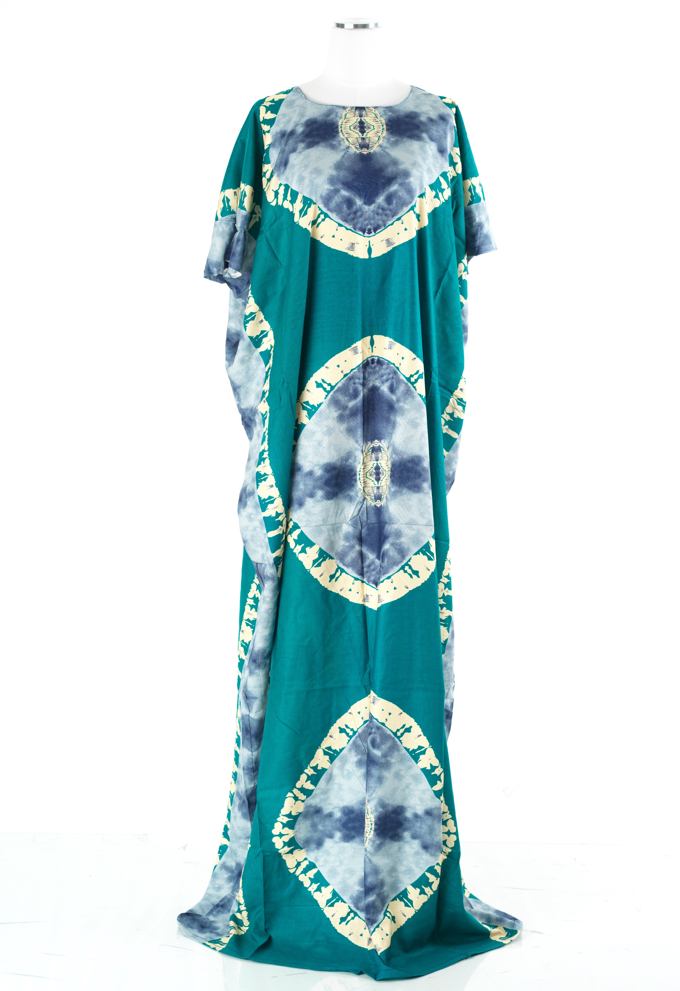 Teal Blue African Queen Bati Dress