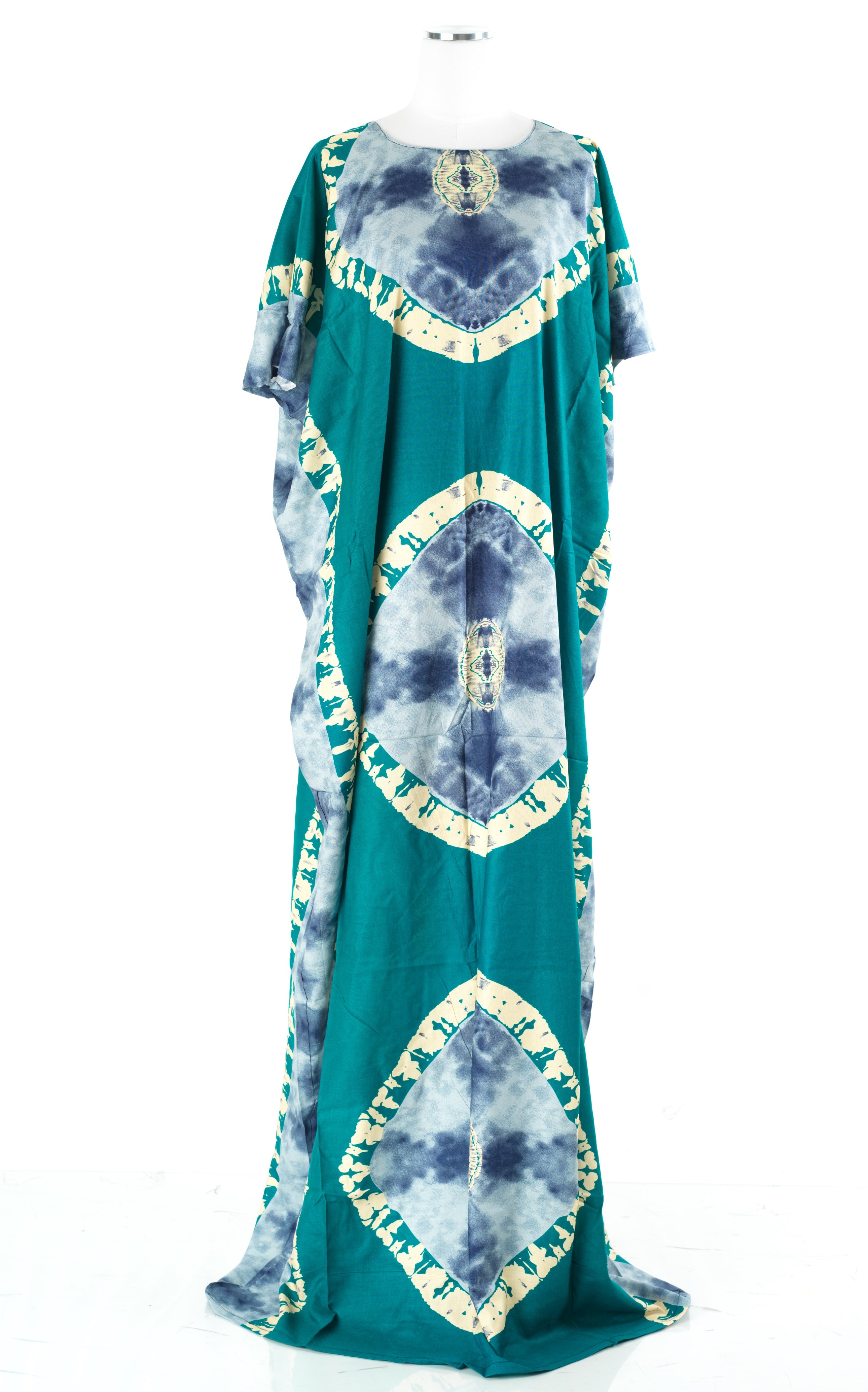 Teal Blue African Queen Bati Dress