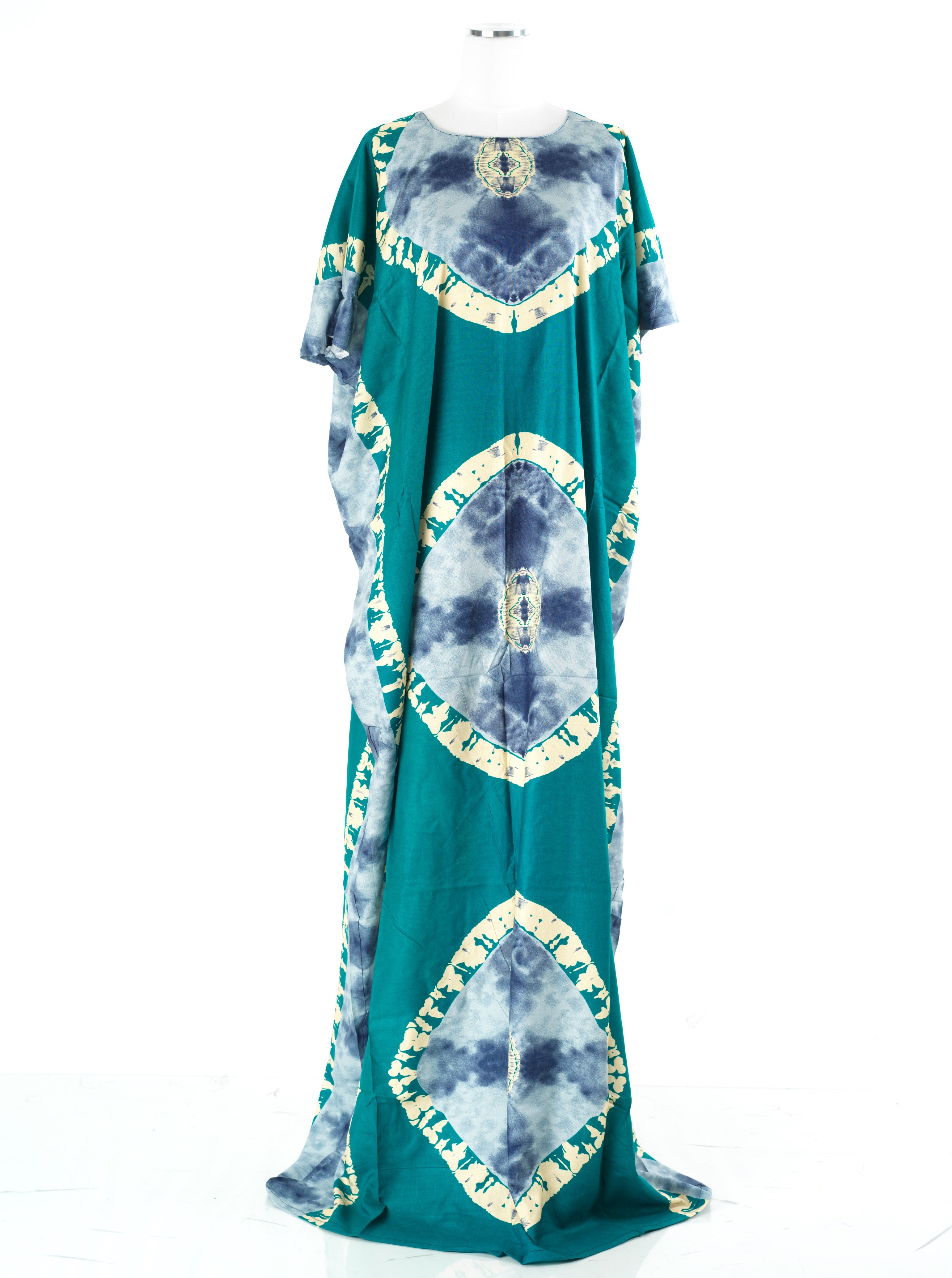 Teal Blue African Queen Bati Dress