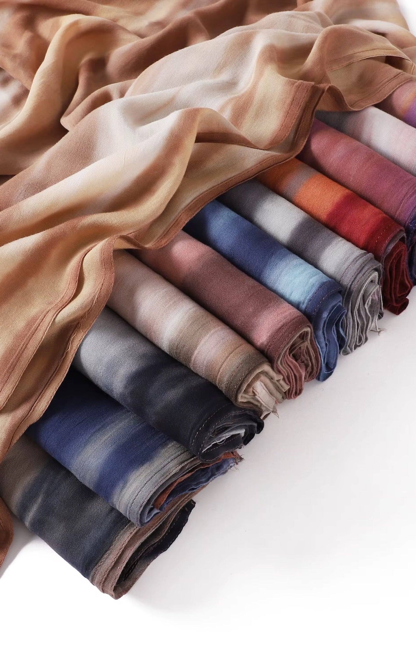 Blue Sunset tie-dye Modal print Hijab  — modest hijab | Kabayare Fashion