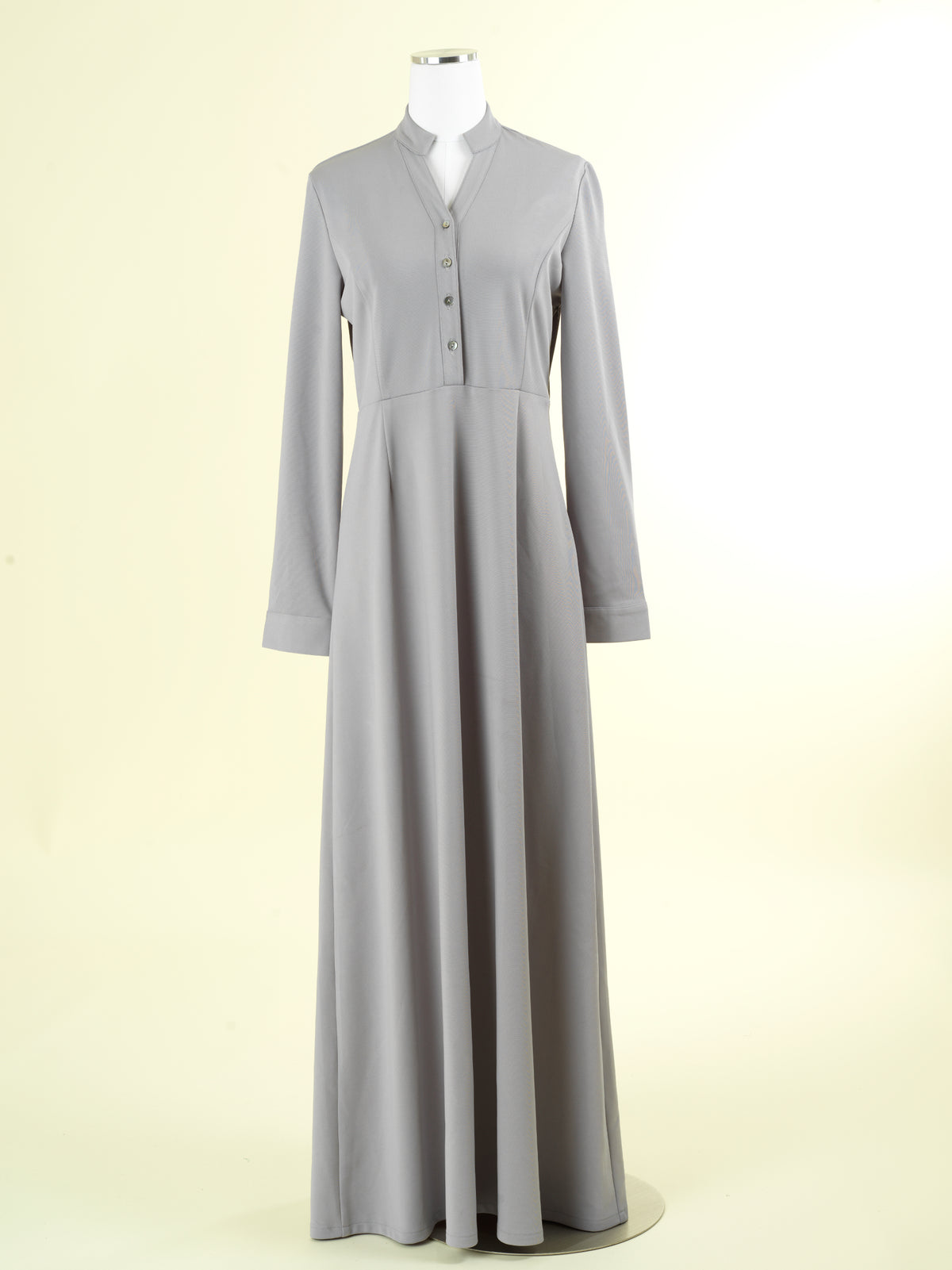 light gray ponti di roma modest maxi dress
