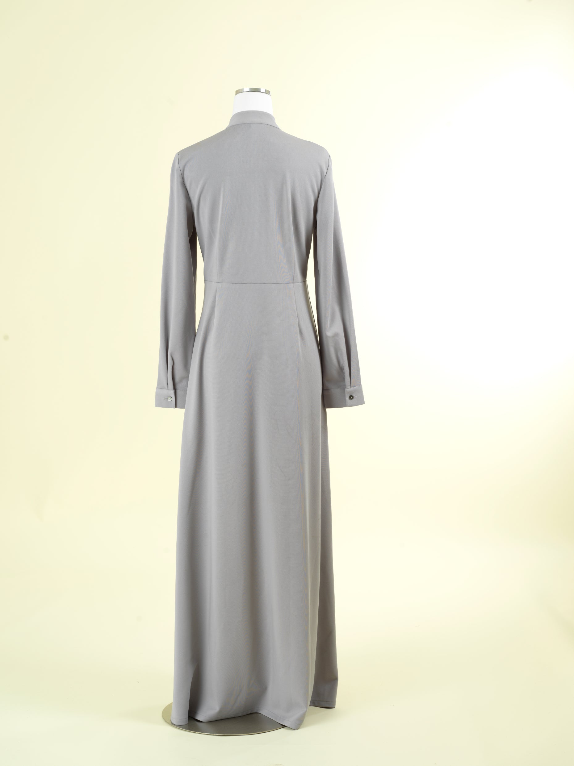 light gray ponti di roma modest maxi dress — view 2