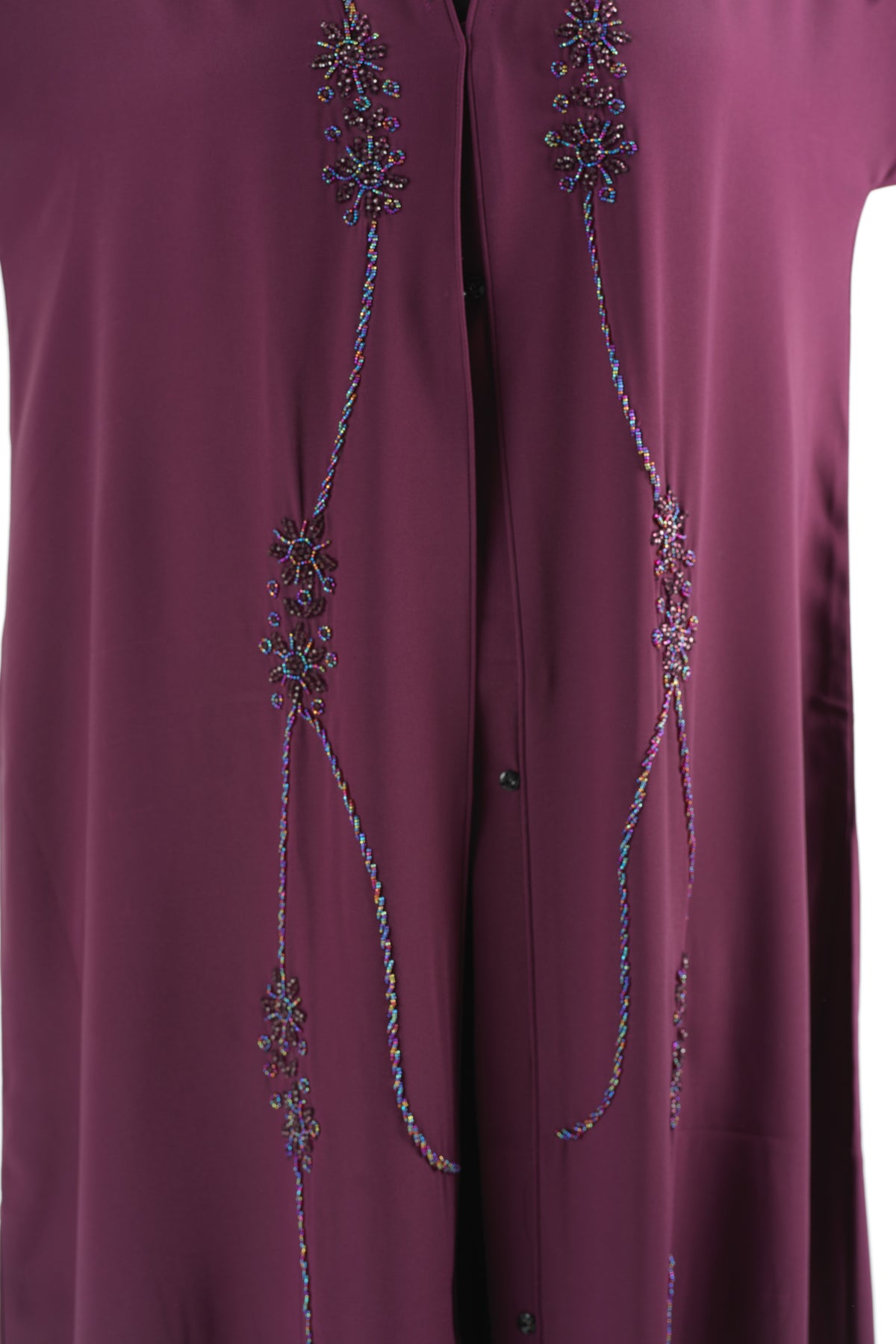 Eggplant anisa Dubai abaya set — modest abaya | Kabayare Fashion