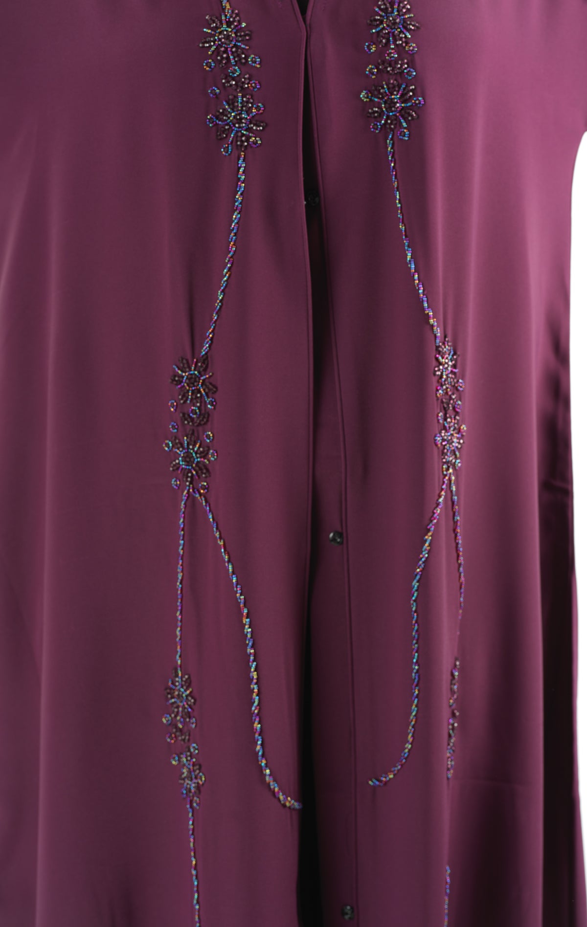 Eggplant anisa Dubai abaya set — modest abaya | Kabayare Fashion