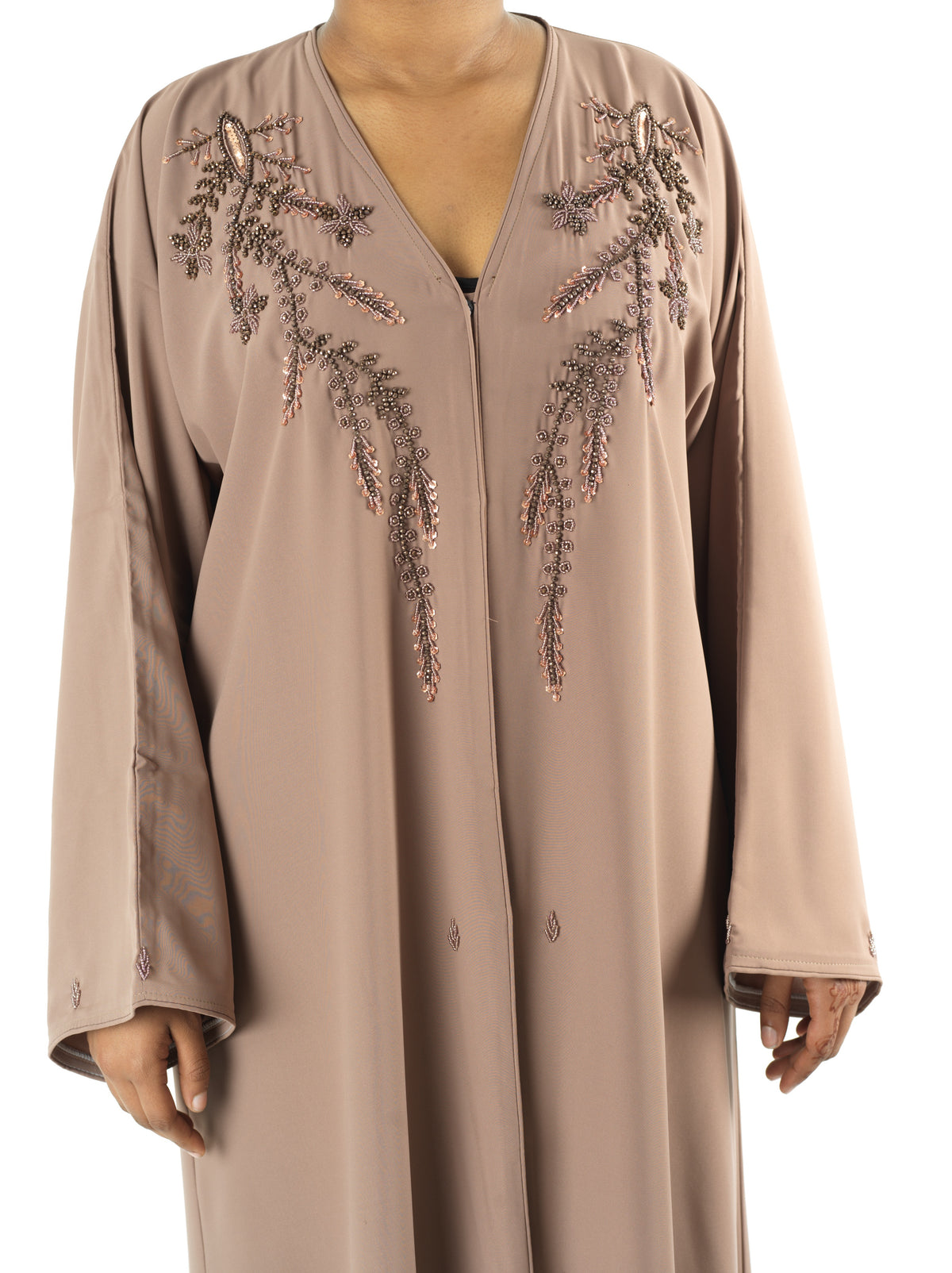 Blush jamila Dubai abaya set — modest abaya | Kabayare Fashion